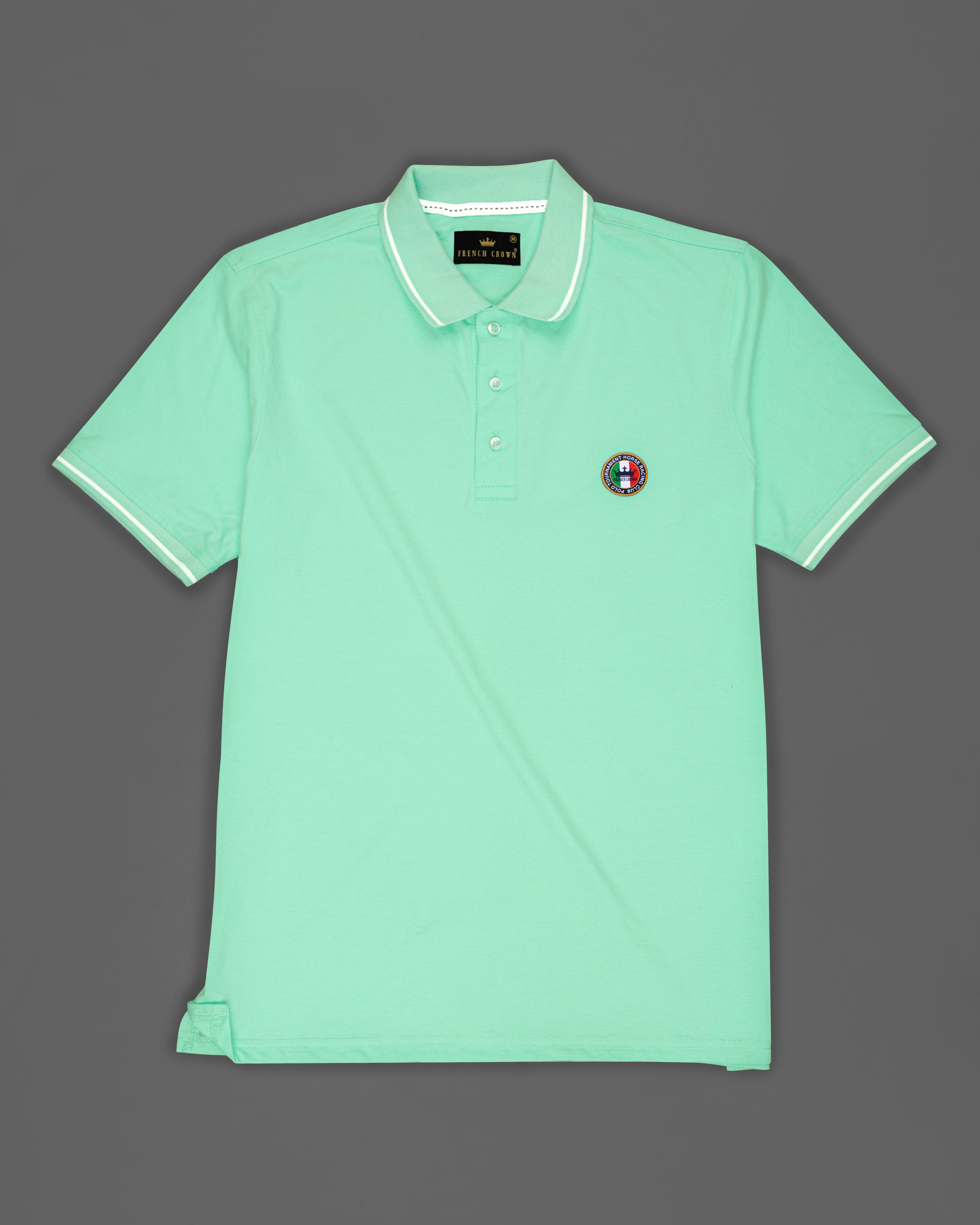 Magin Mint Green Super Soft Organic Pique Polo TS615-S, TS615-M, TS615-L, TS615-XL, TS615-XXL, TS615-3XL, TS615-4XL