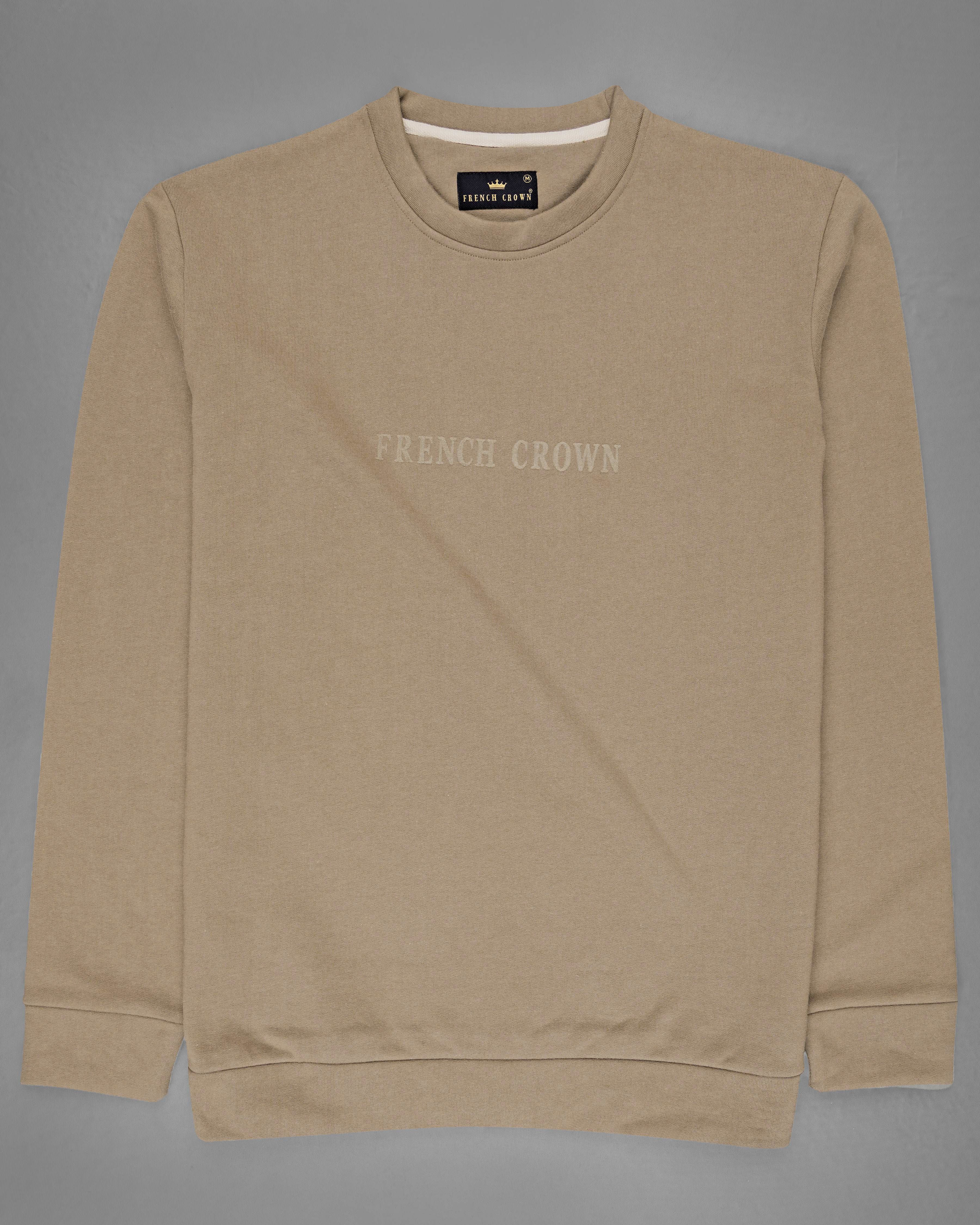 Shadow Brown Premium Cotton Sweatshirt with Shorts Combo TS616-SR173-S, TS616-SR173-M, TS616-SR173-L, TS616-SR173-XL, TS616-SR173-XXL
