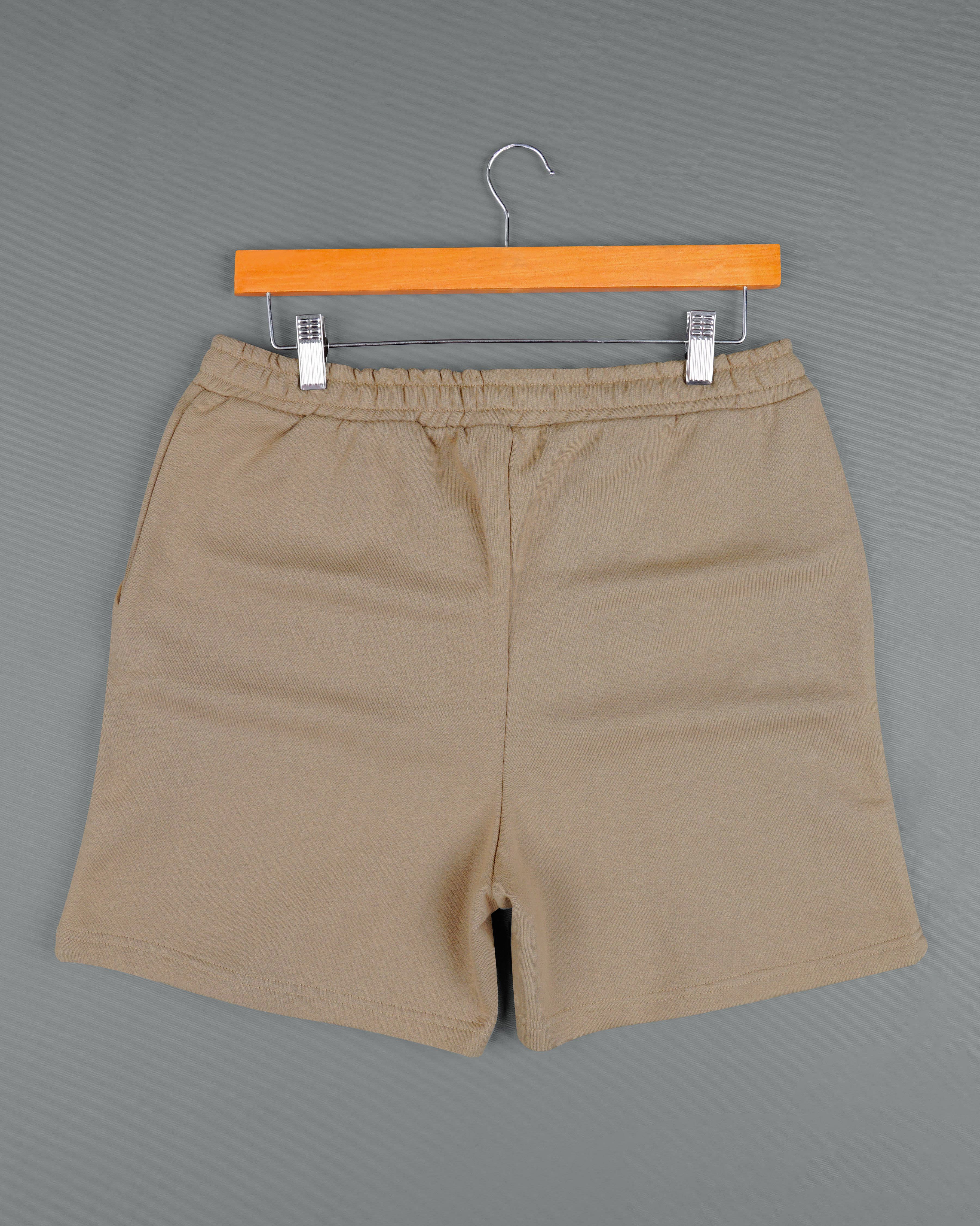 Shadow Brown Premium Cotton Sweatshirt with Shorts Combo TS616-SR173-S, TS616-SR173-M, TS616-SR173-L, TS616-SR173-XL, TS616-SR173-XXL