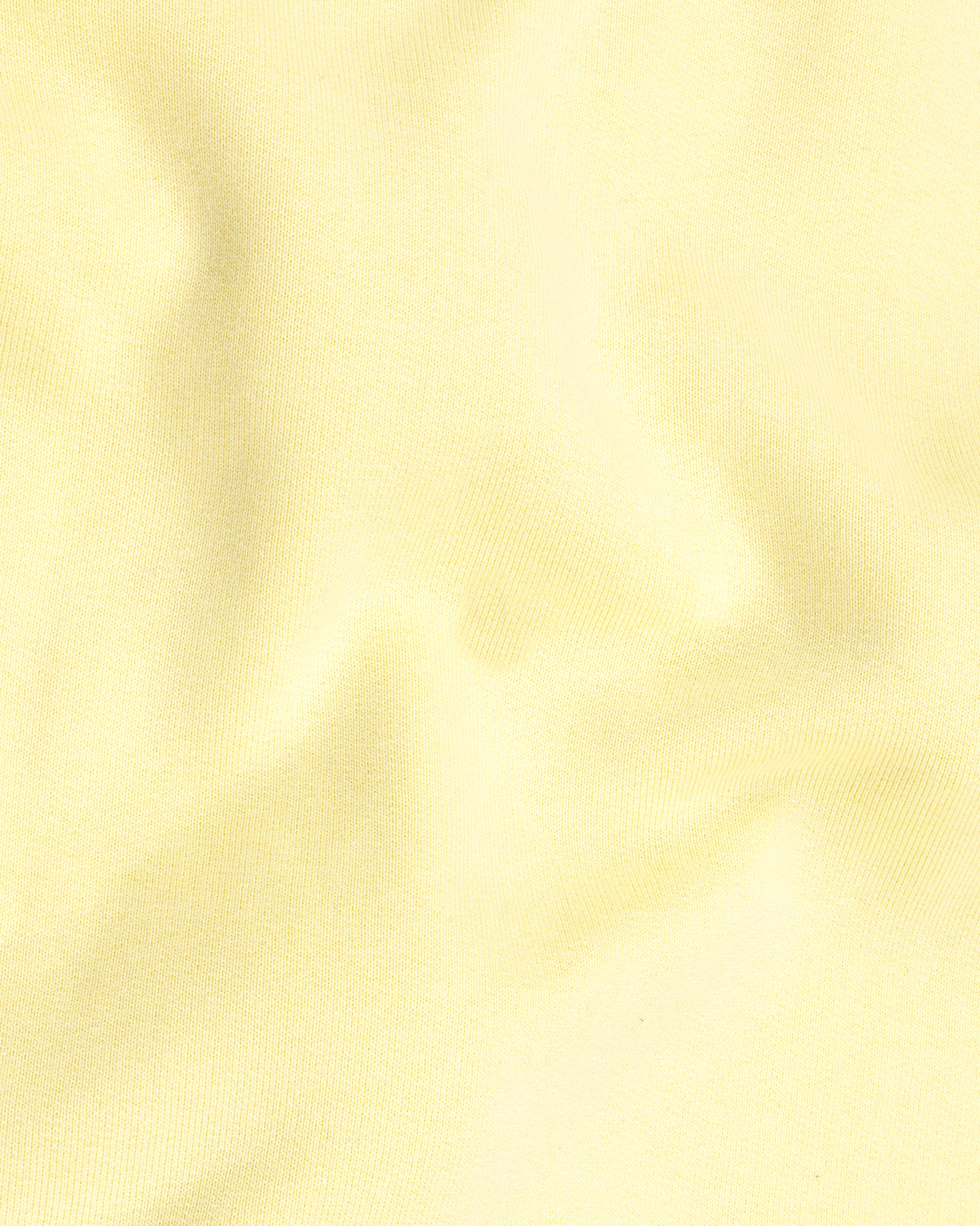 Beeswax Yellow Premium Cotton Sweatshirt with Shorts Combo TS617-SR172-S, TS617-SR172-M, TS617-SR172-L, TS617-SR172-XL, TS617-SR172-XXL