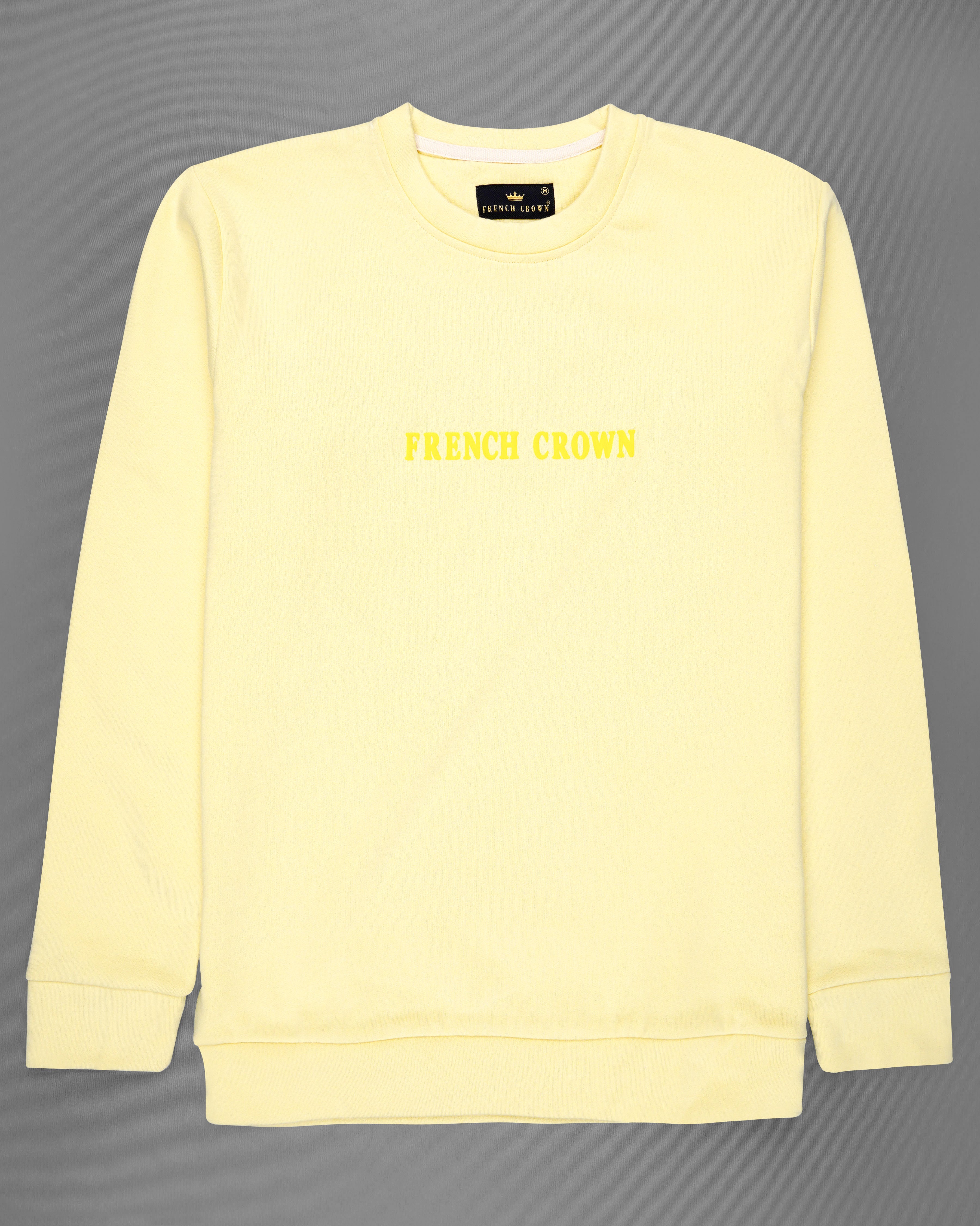 Beeswax Yellow Premium Cotton Sweatshirt with Shorts Combo TS617-SR172-S, TS617-SR172-M, TS617-SR172-L, TS617-SR172-XL, TS617-SR172-XXL