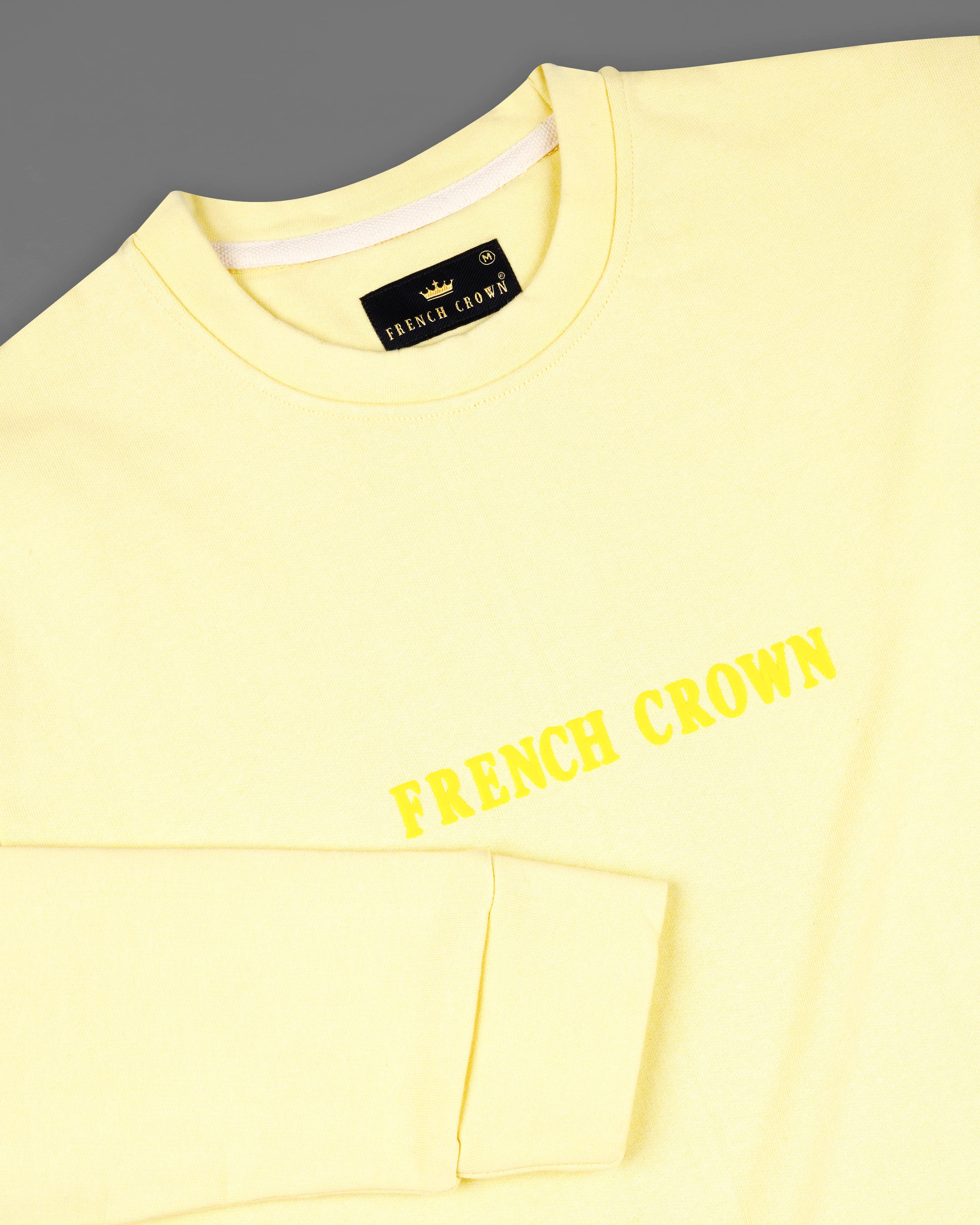 Colonial Yellow Full Sleeve Premium Cotton Heavyweight Sweatshirt TS617-S, TS617-M, TS617-L, TS617-XL, TS617-XXL