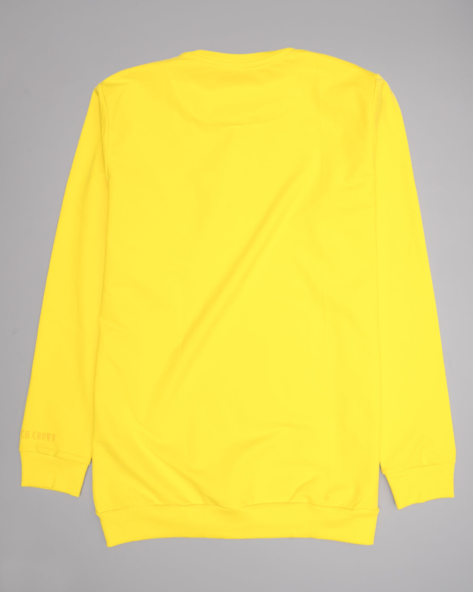 Lemon Yellow Super Soft Premium Cotton Full Sleeve Sweatshirt