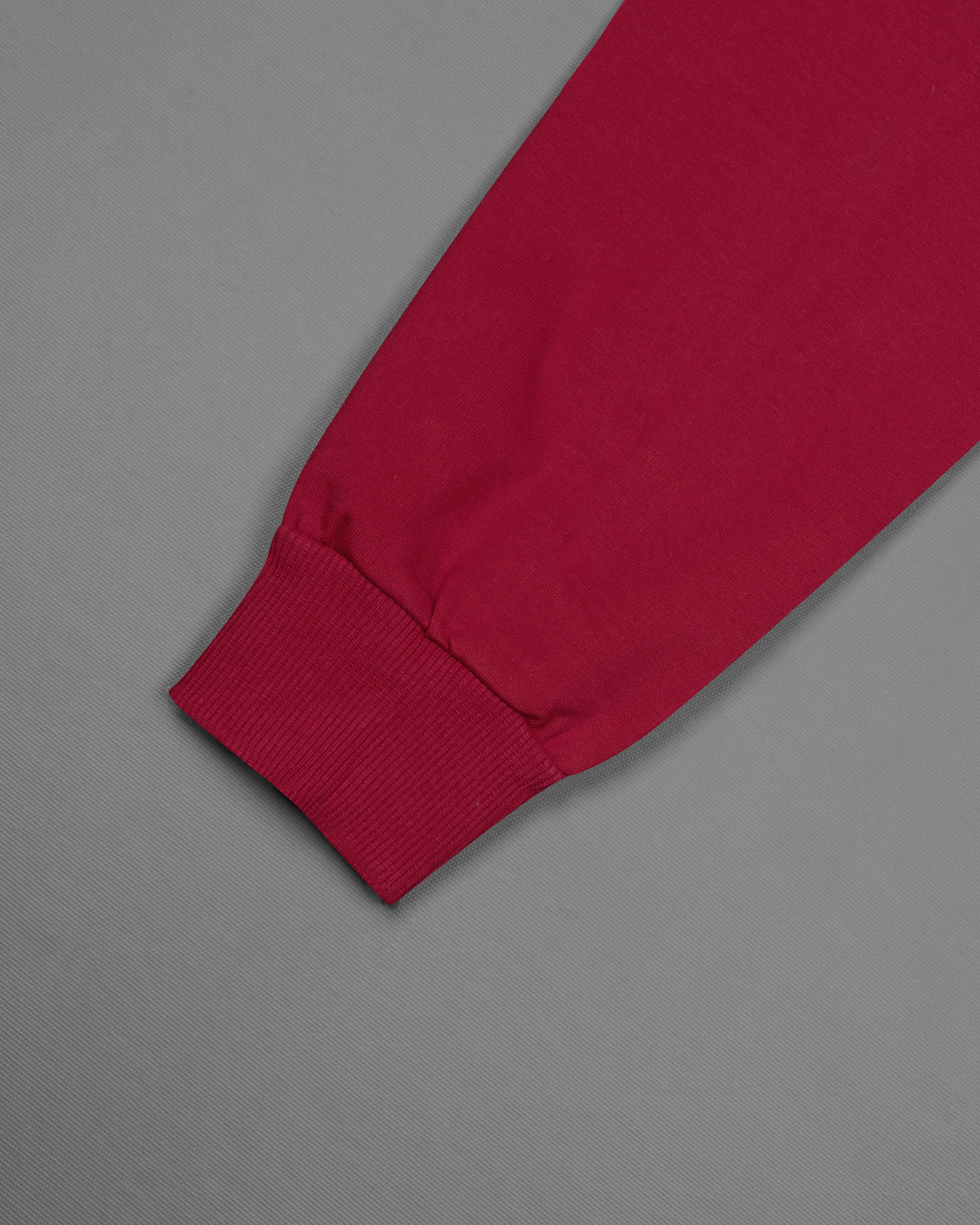 Claret Red Block Pattern Full Sleeve Super Soft Polo SweatshirtTS635-C, TS635-M, TS635-A, TS635-XL, TS635-XXL, TS635-3XL, TS635-4XL