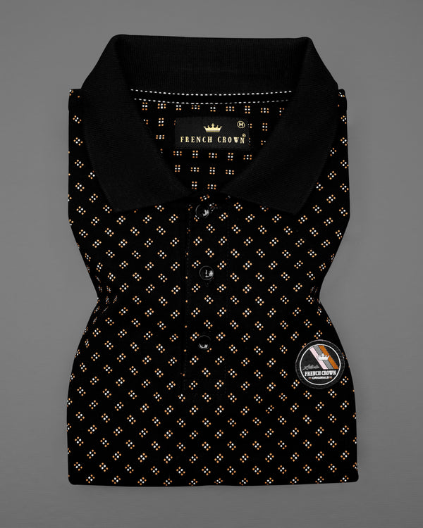 Jade Black Printed Super Soft Organic Cotton Pique Polo TS639-J, TS639-M, TS639-U, TS639-XL, TS639-XXL, TS639-3XL, TS639-4XL