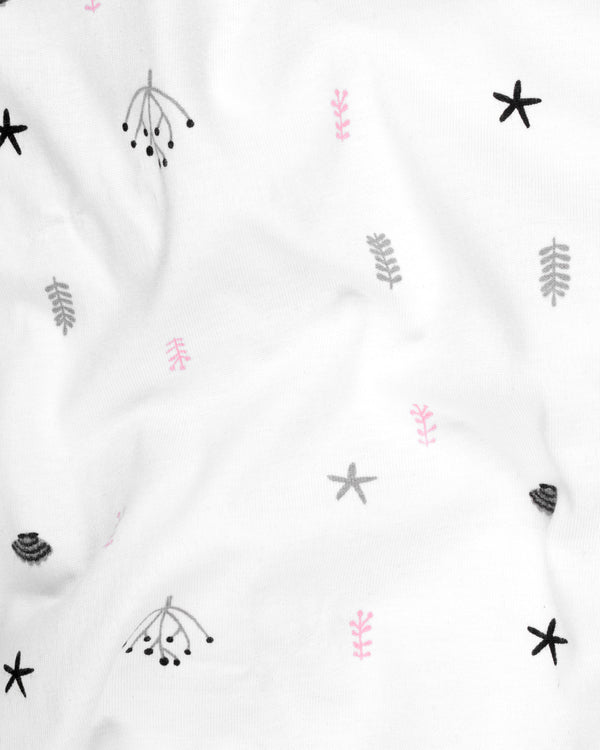 Bright White Multicolour Printed Premium Organic Cotton T-shirt TS661-S, TS661-M, TS661-L, TS661-XL, TS661-XXL