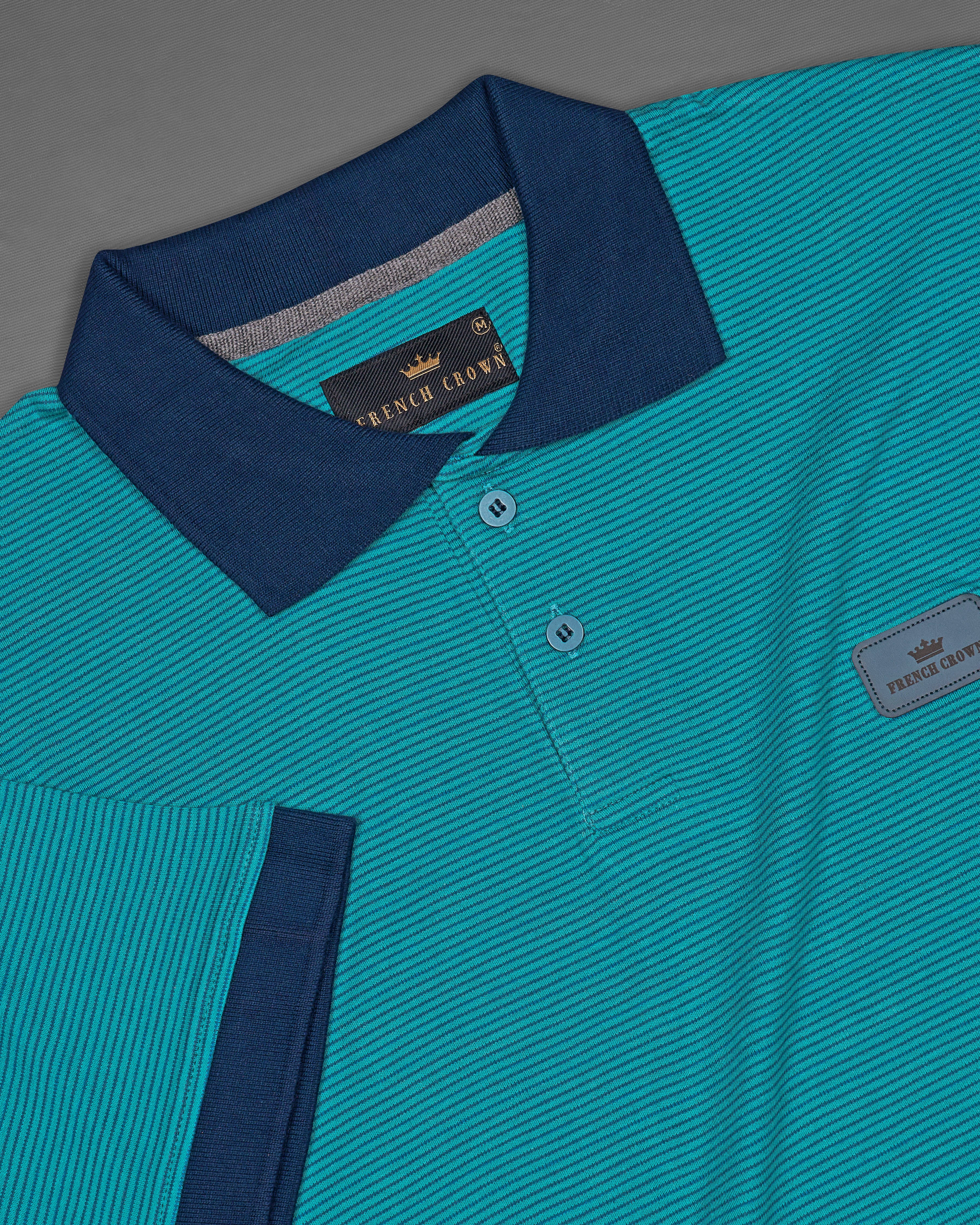 Surfie Aqua Blue Premium Organic Cotton Polo TS670-S, TS670-M, TS670-L, TS670-XL, TS670-XXL