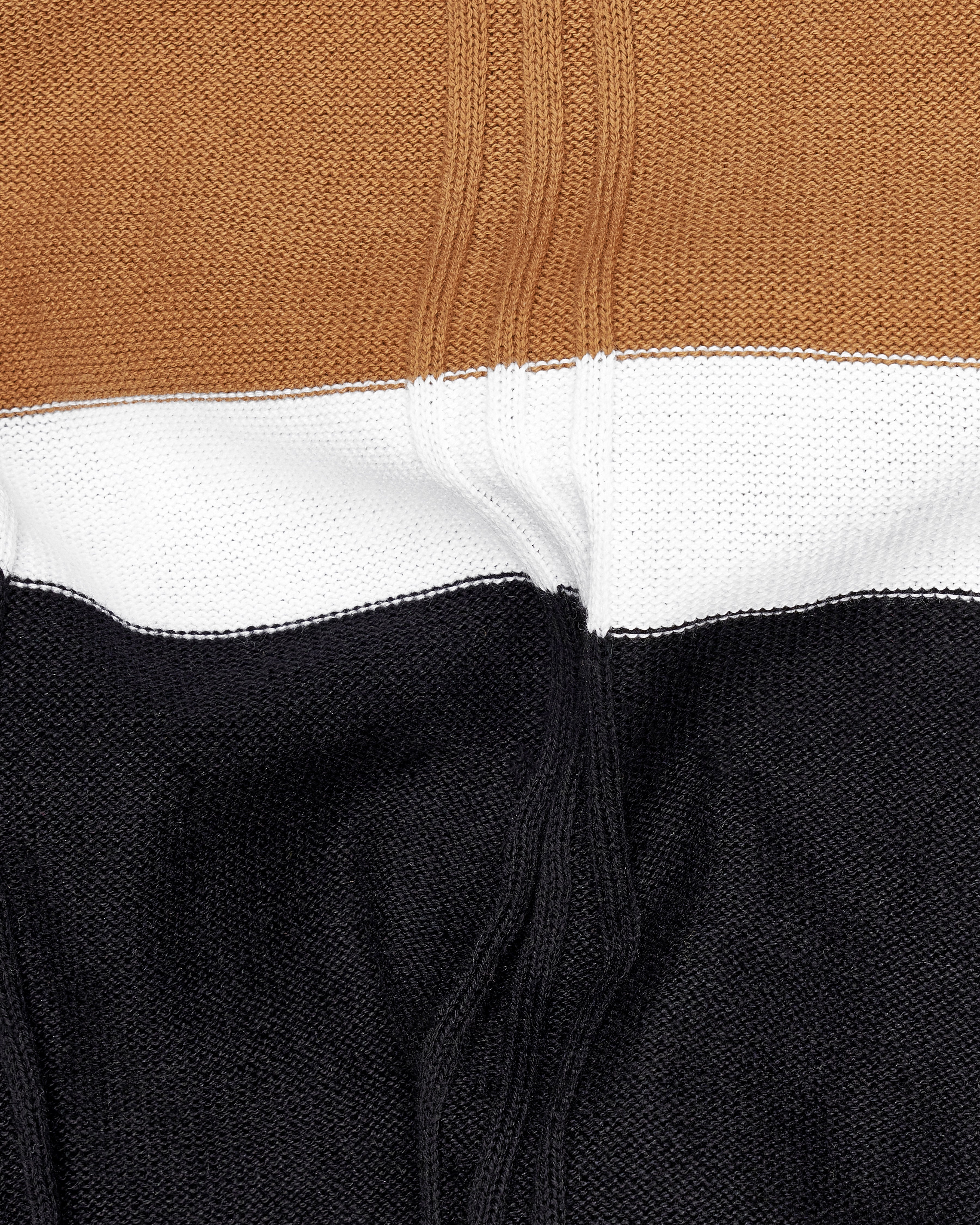 Palliest Brown With Black and White Block Pattern Premium Interlock Cotton Fabric Sweatshirt TS703-S, TS703-M, TS703-L, TS703-XL, TS703-XXL