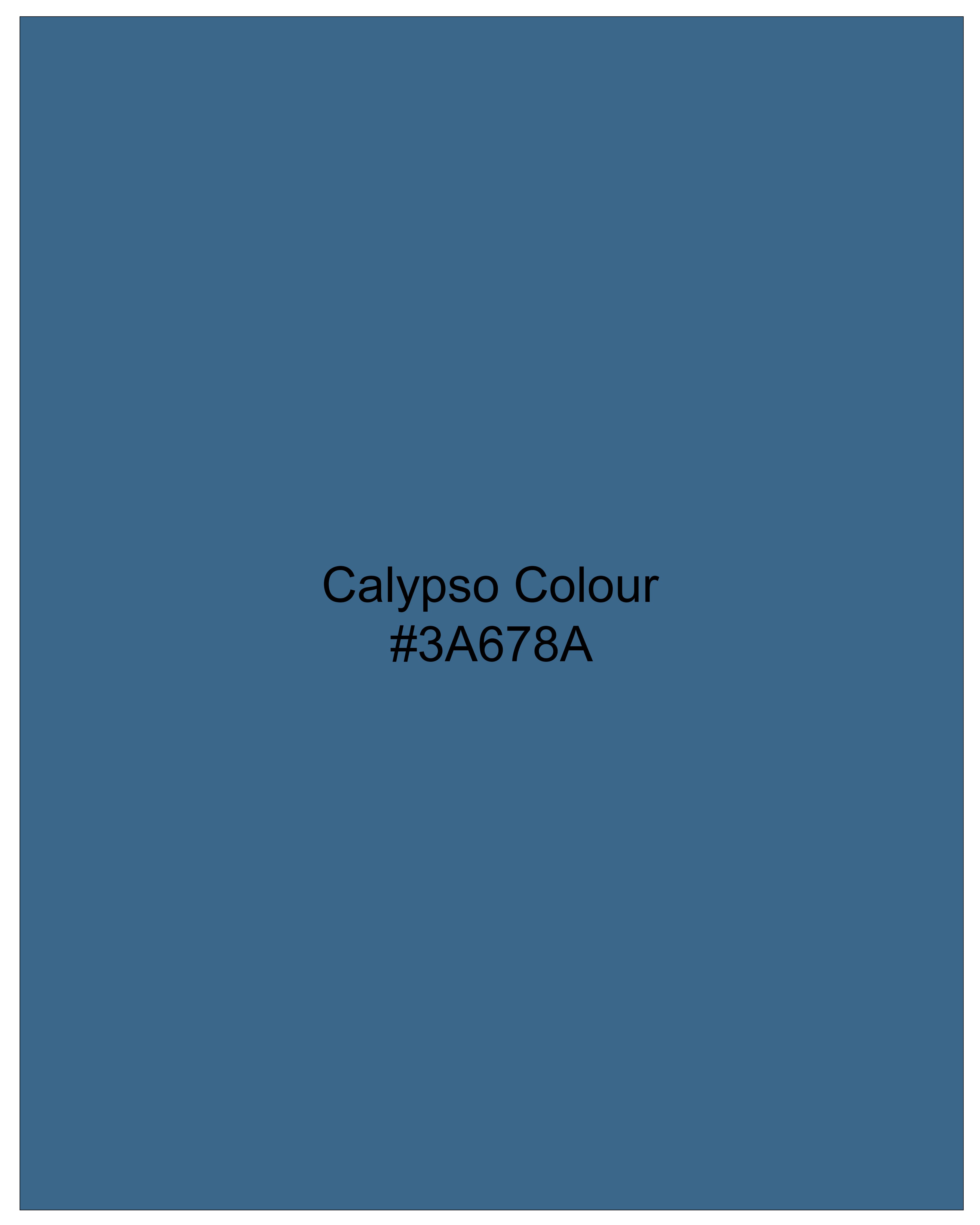 Calypso Blue Organic Cotton Pique Polo TS748-S, TS748-M, TS748-L, TS748-XL, TS748-XXL