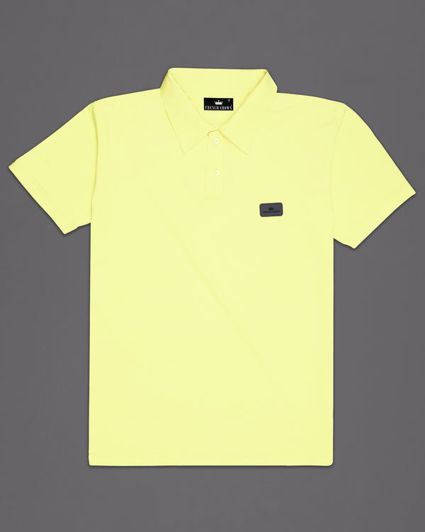 Tidal Yellow Organic Cotton Pique Polo TS770-S, TS770-M, TS770-L, TS770-XL, TS770-XXL