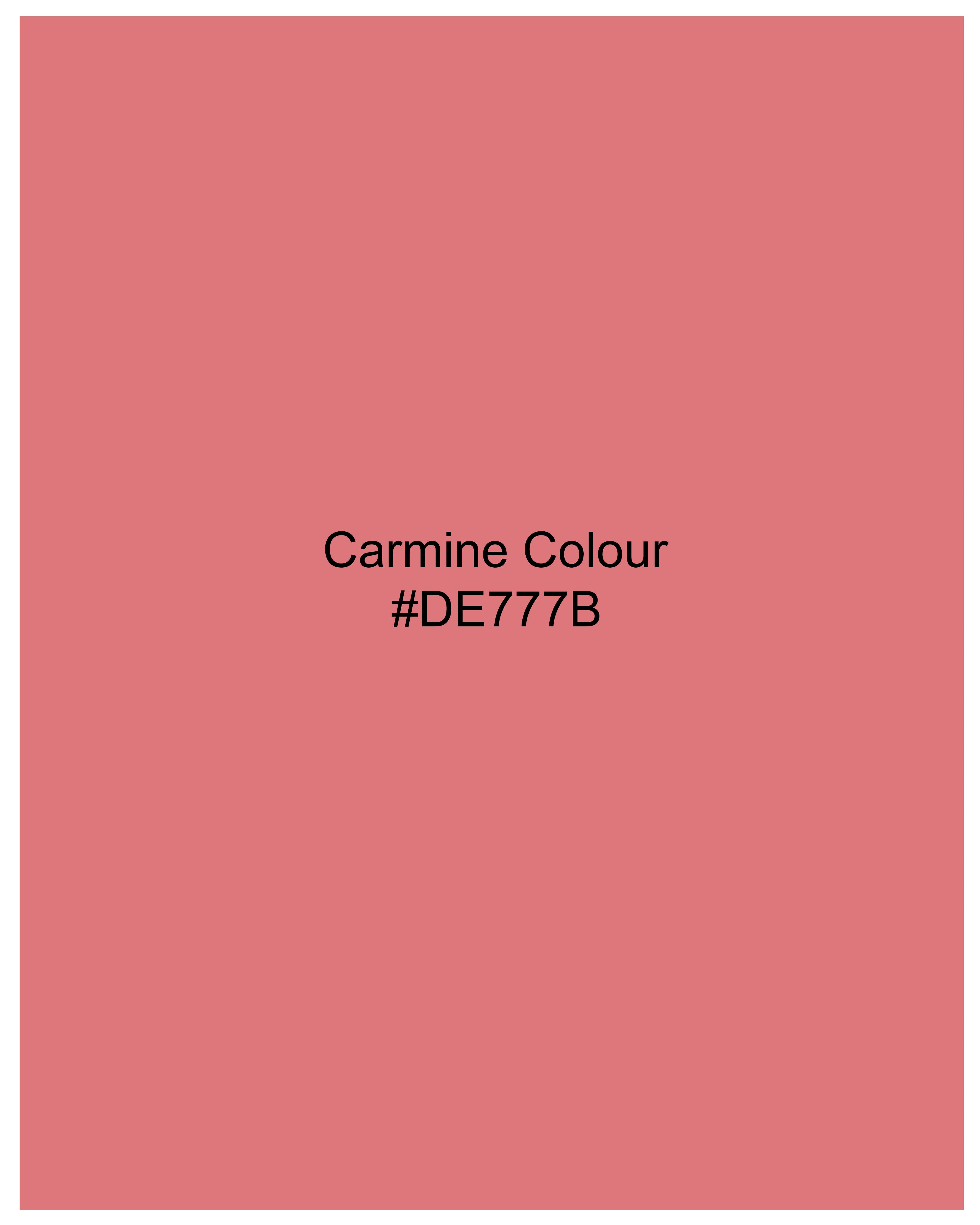 Carmine Pink Super Soft Premium Cotton Round Neck T-Shirt TS777-S, TS777-M, TS777-L, TS777-XL, TS777-XXL