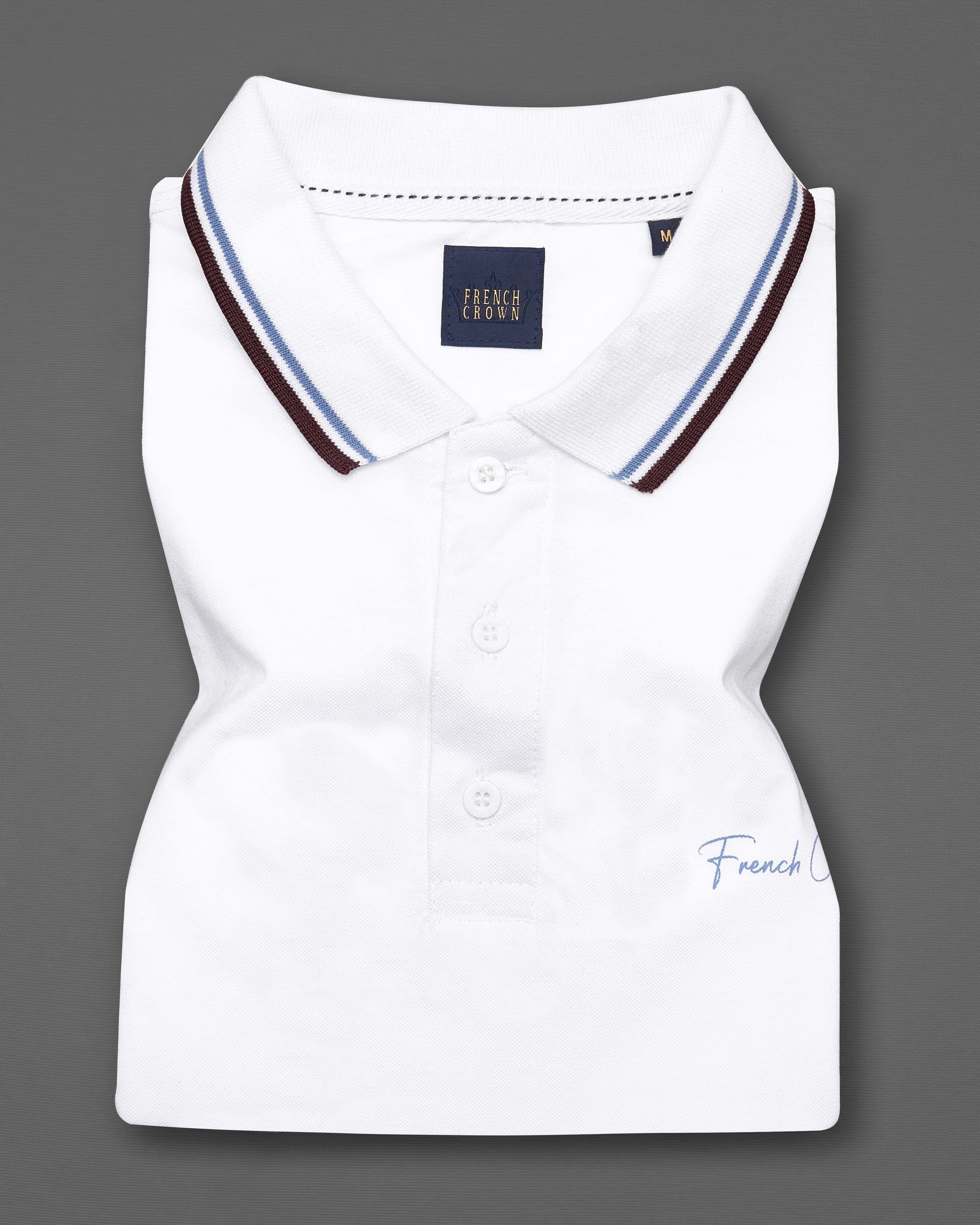 Bright White Organic Cotton Mercerised Pique Polo TS799-S, TS799-M, TS799-L, TS799-XL, TS799-XXL