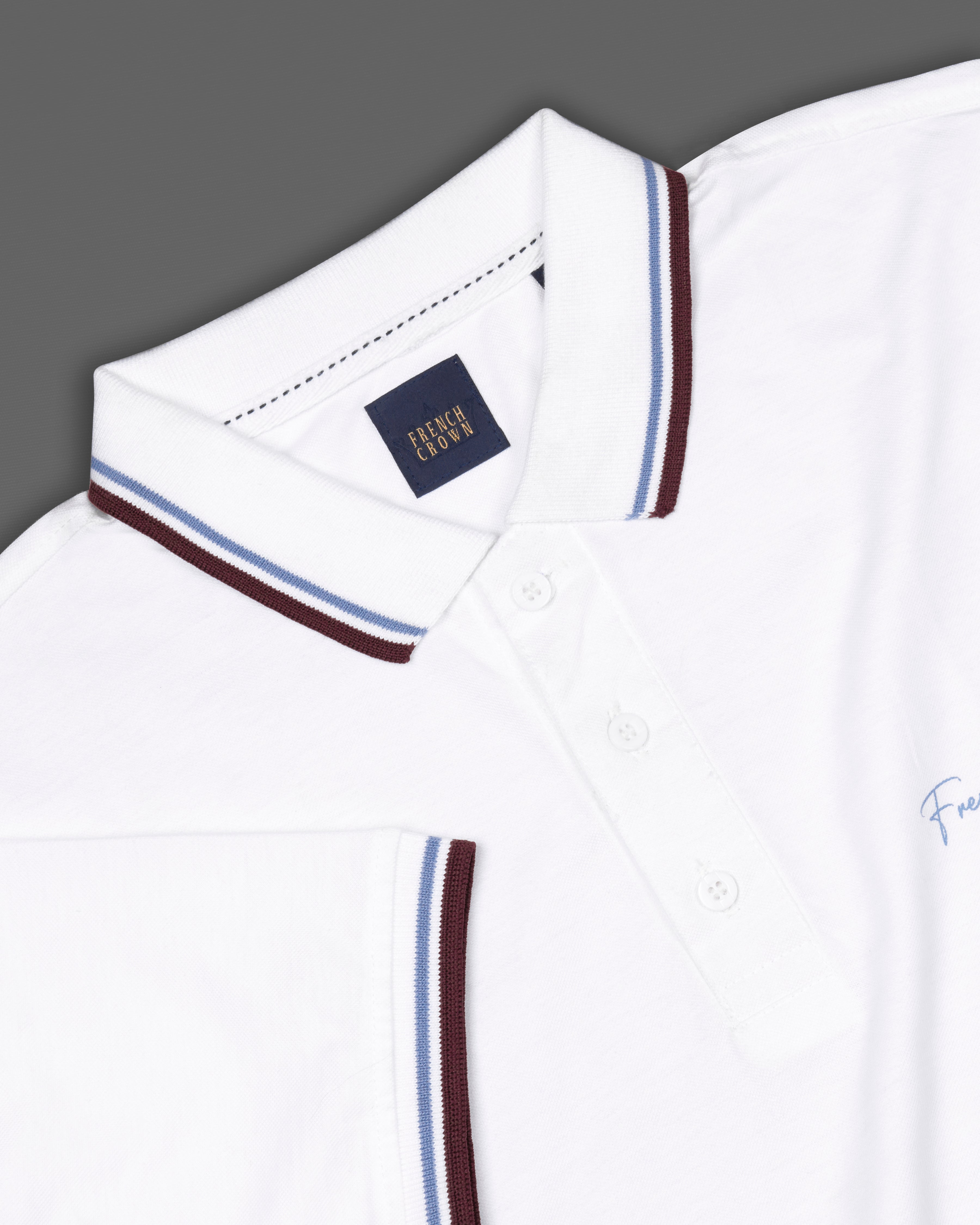 Bright White Organic Cotton Mercerised Pique Polo TS799-S, TS799-M, TS799-L, TS799-XL, TS799-XXL