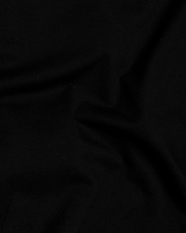 Jade Black Organic Cotton Mercerised Pique Polo TS809-S, TS809-M, TS809-L, TS809-XL, TS809-XXL