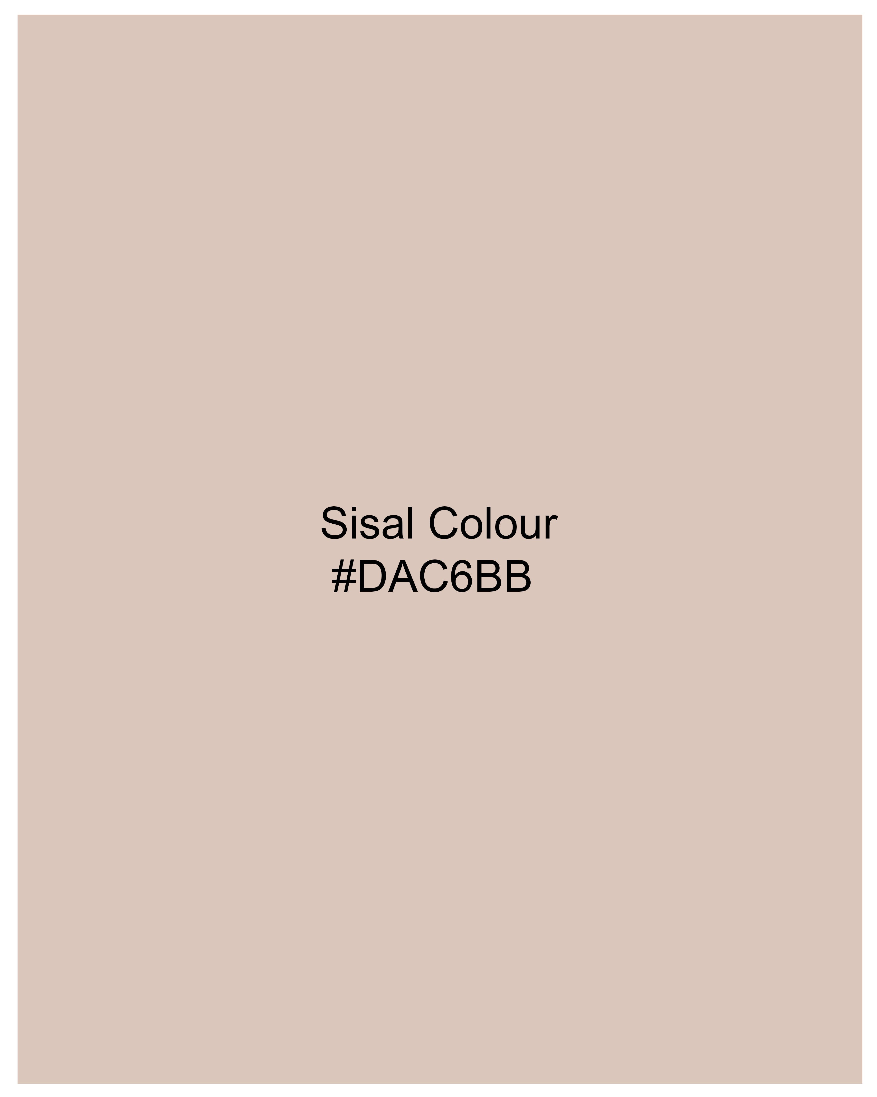 Sisal Brown Organic Cotton Mercerised Pique Polo TS810-S, TS810-M, TS810-L, TS810-XL, TS810-XXL