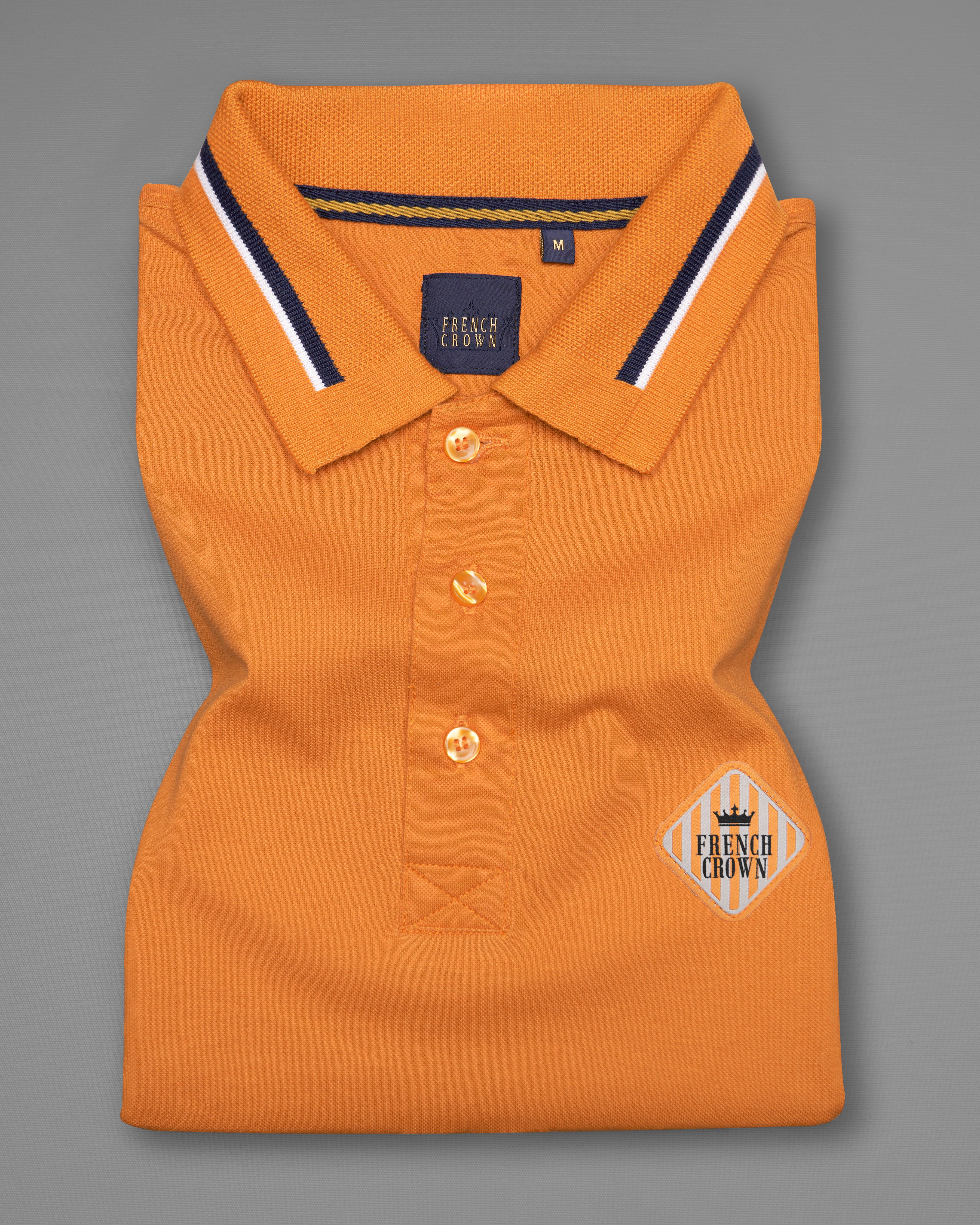 Jaffa Orange Organic Cotton Pique Polo TS823-S, TS823-M, TS823-L, TS823-XL, TS823-XXL