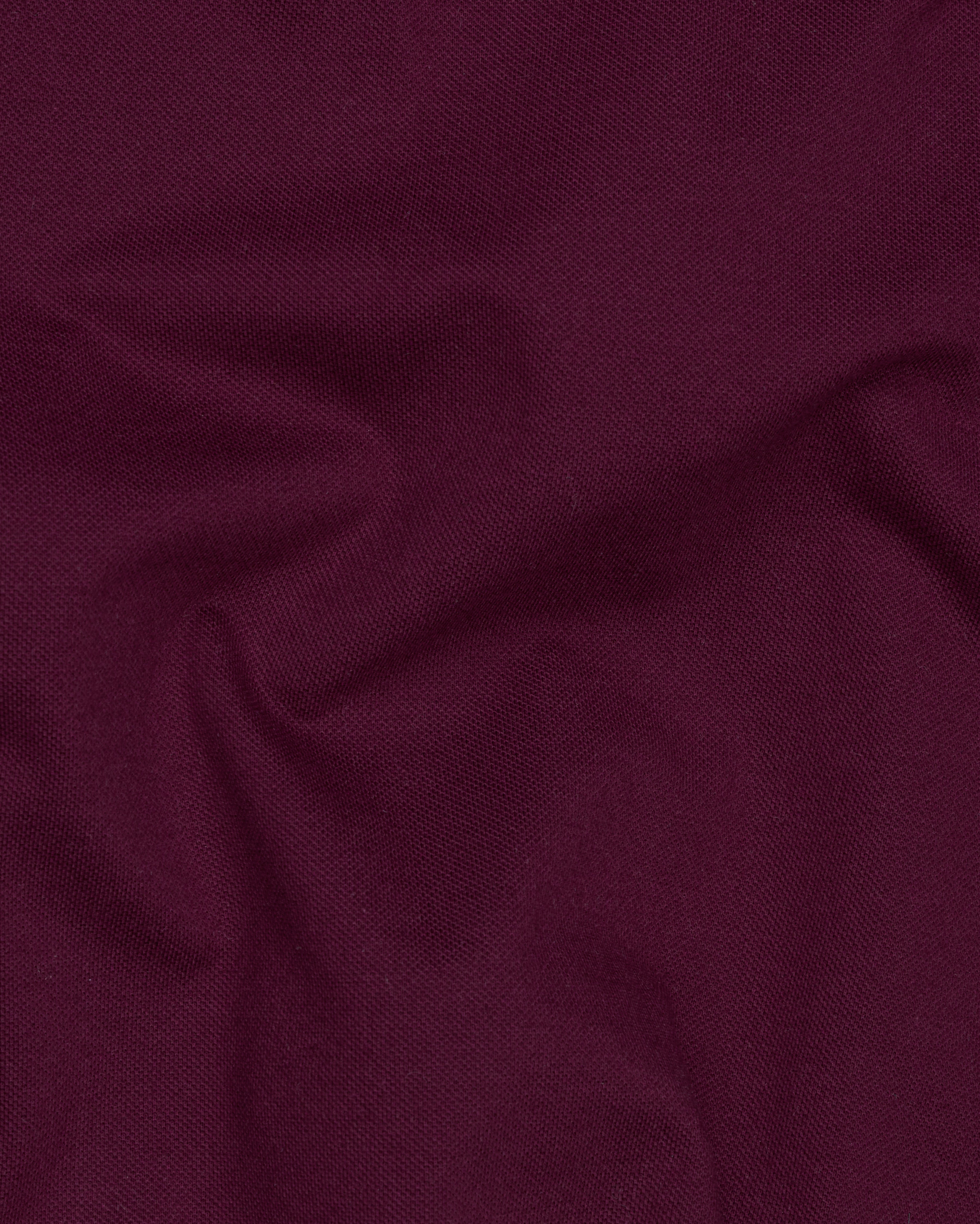 Barossa Maroon Organic Cotton Pique Polo TS825-S, TS825-M, TS825-L, TS825-XL, TS825-XXL