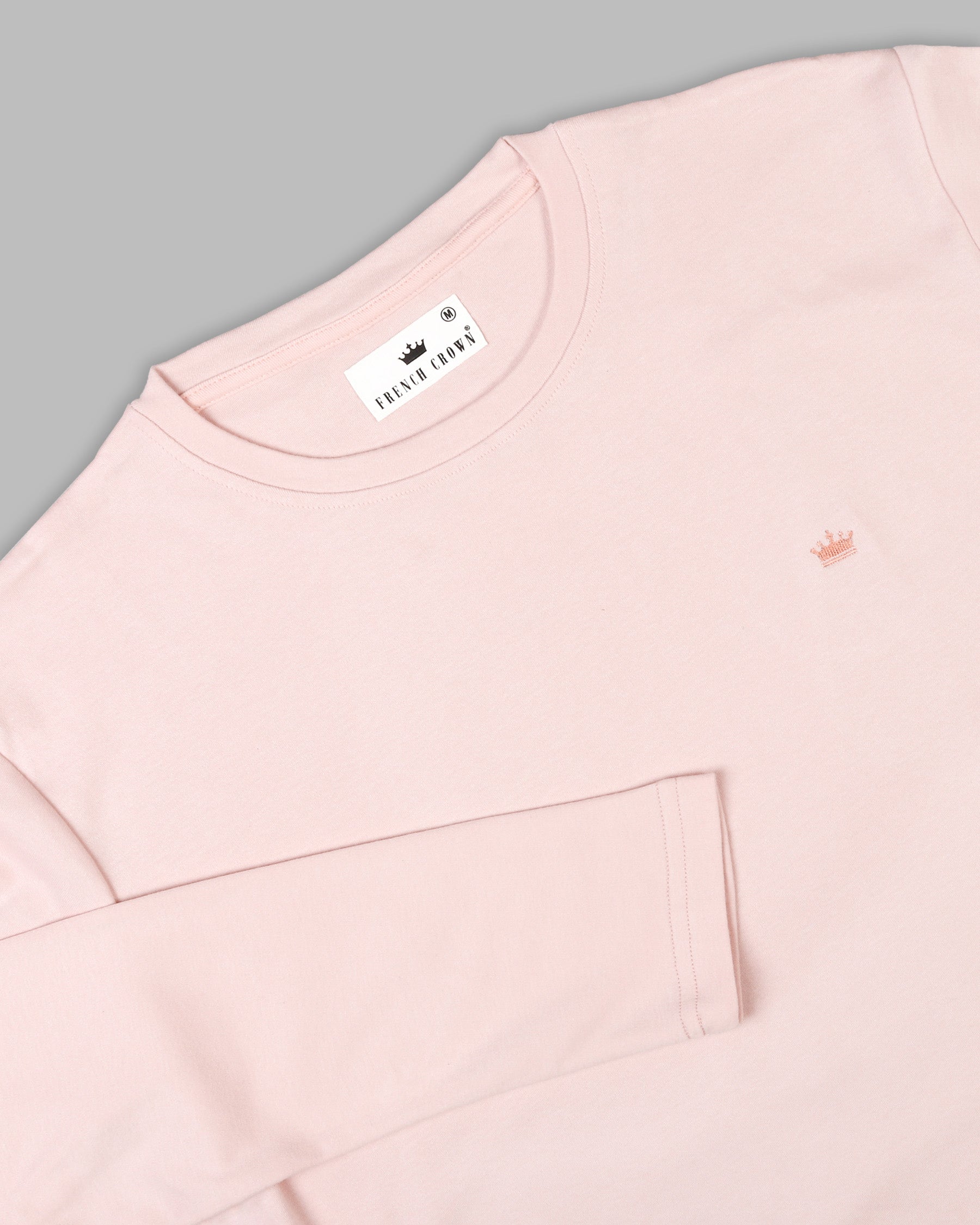 Peach Full-Sleeve Super soft Organic Cotton Jersey T-shirt TS115-S, TS115-L, TS115-XL, TS115-XXL, TS115-M