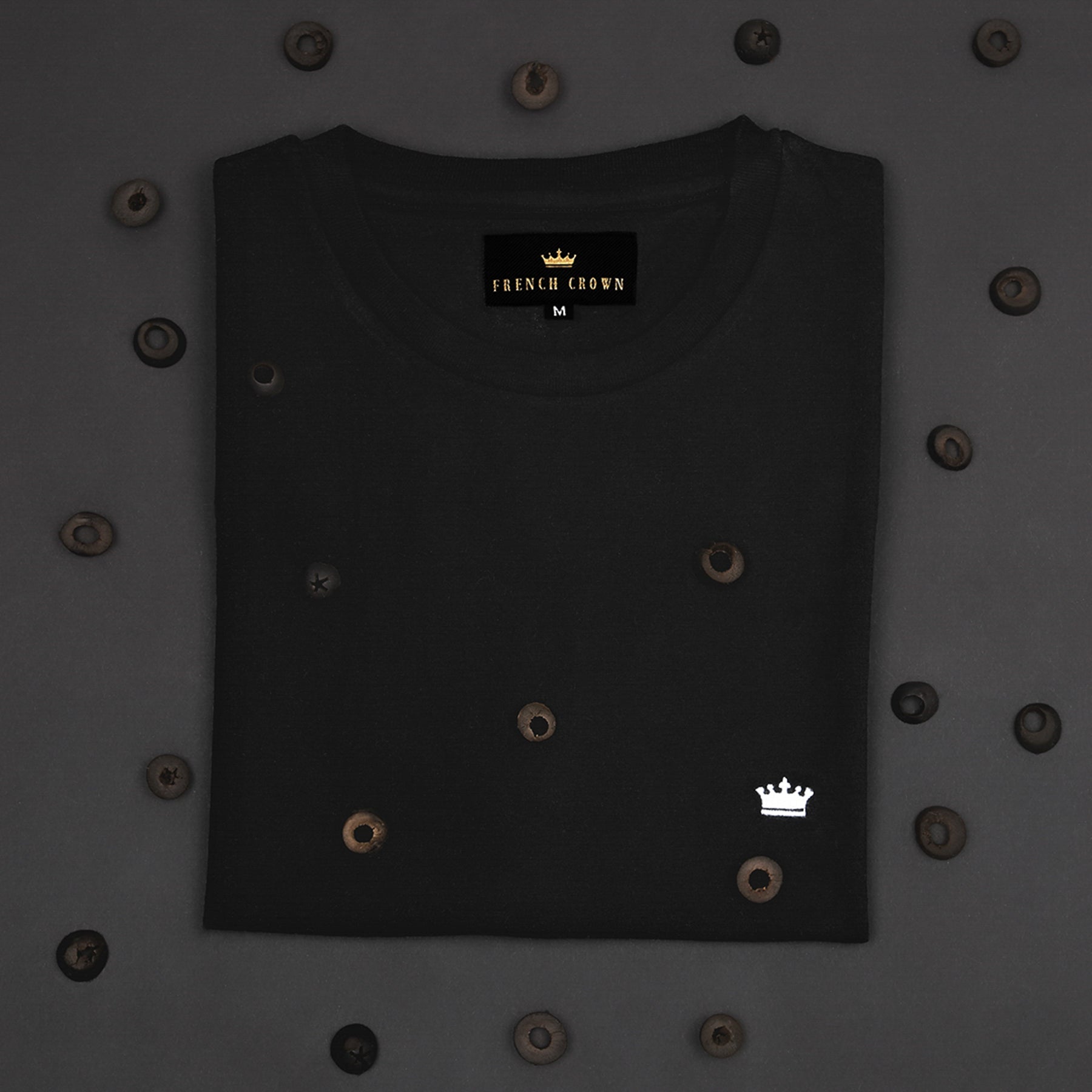 Jade Black Premium Vegetable Dyed Organic Cotton T-shirt