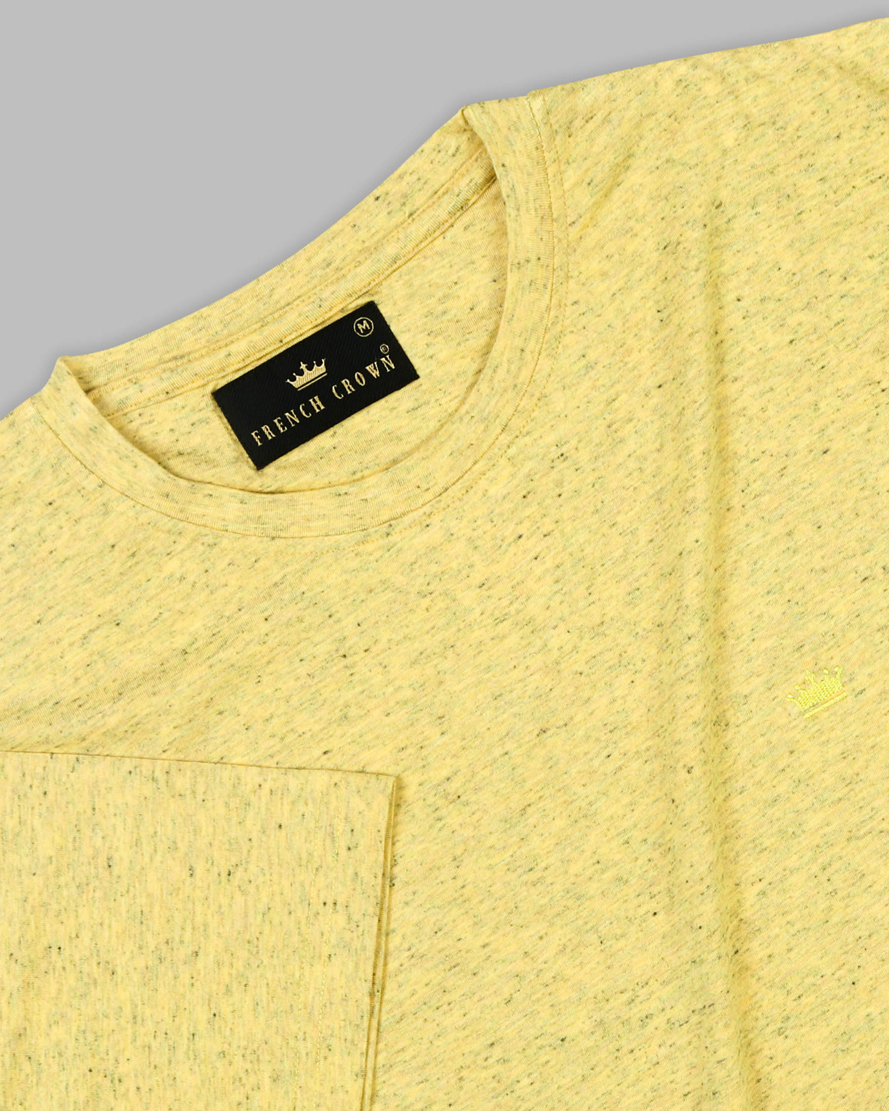 Golden Glow Yellow Slubbed Super Soft Premium Cotton T-Shirt TS281-S, TS281-M, TS281-L, TS281-XL, TS281-XXL