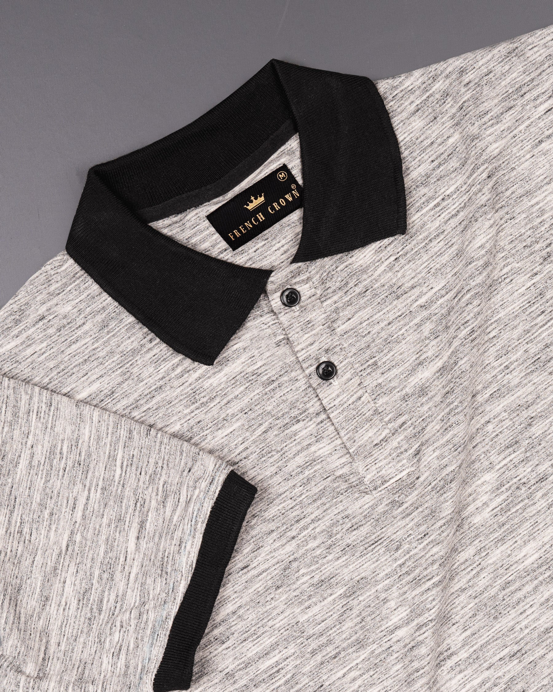 Carrara and Dove Gray Super Soft Organic Pique Polo TS404-S, TS404-M, TS404-L, TS404-XL, TS404-XXL, TS404-3XL, TS404-4XL