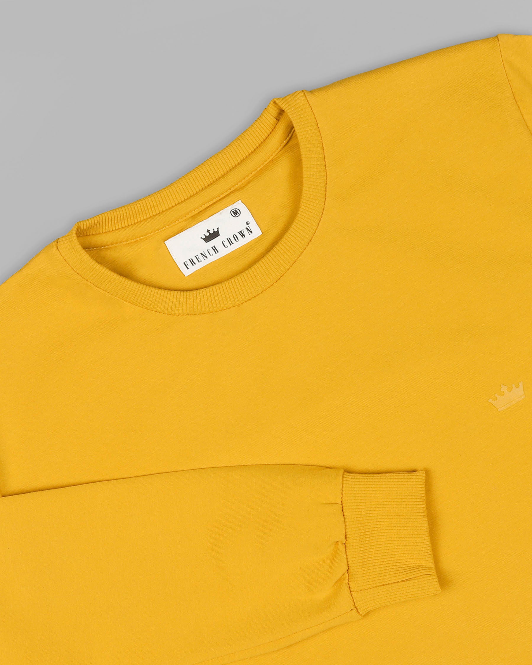 Mustard Super Soft Premium Cotton Full Sleeve Sweatshirt TS063-S, TS063-M, TS063-L, TS063-XXL, TS063-XL