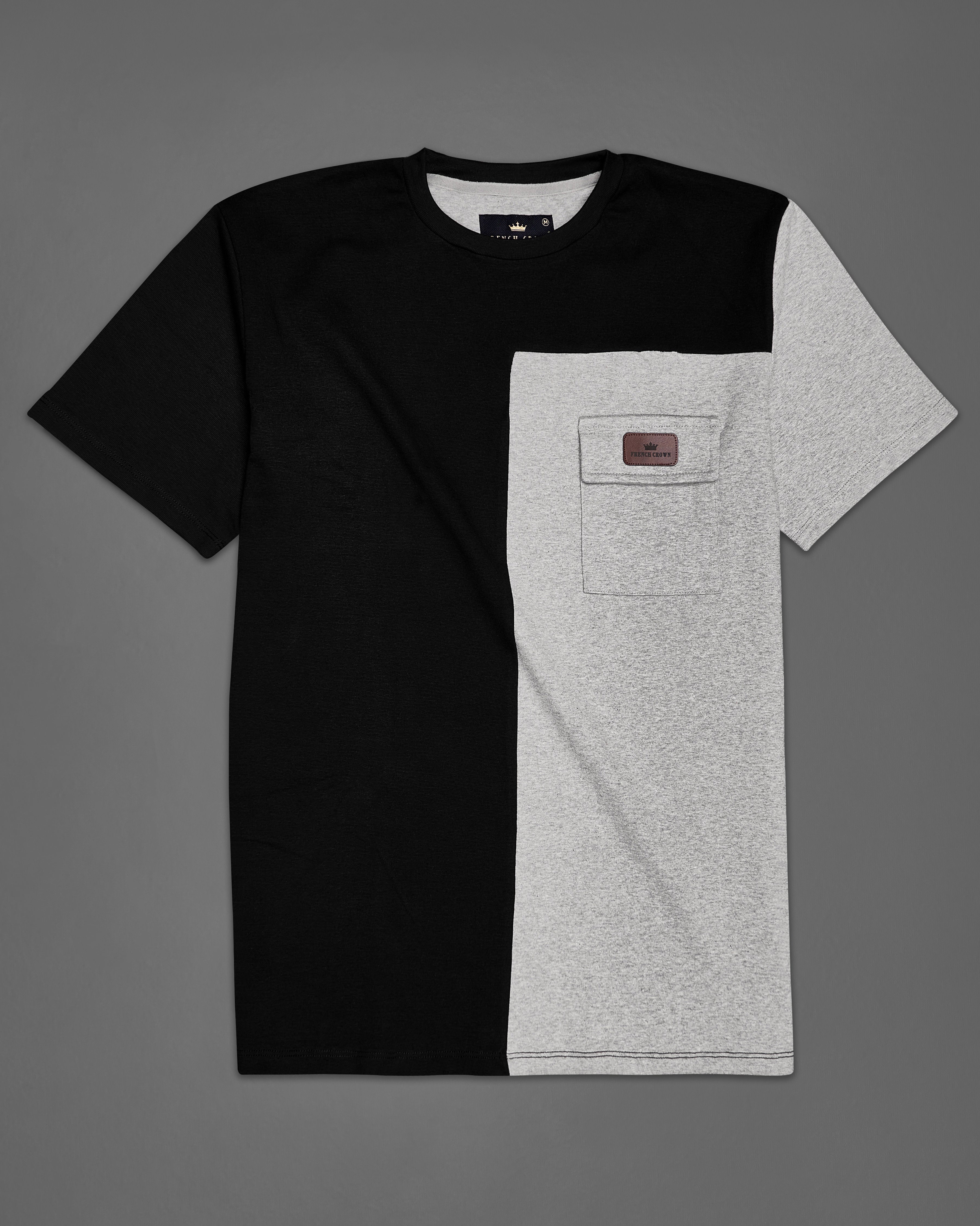 Jade Black and Nickel Gray Super Soft Premium Cotton Organic Cotton Jersey T-Shirt TS707-S, TS707-M, TS707-L, TS707-XL, TS707-XXL