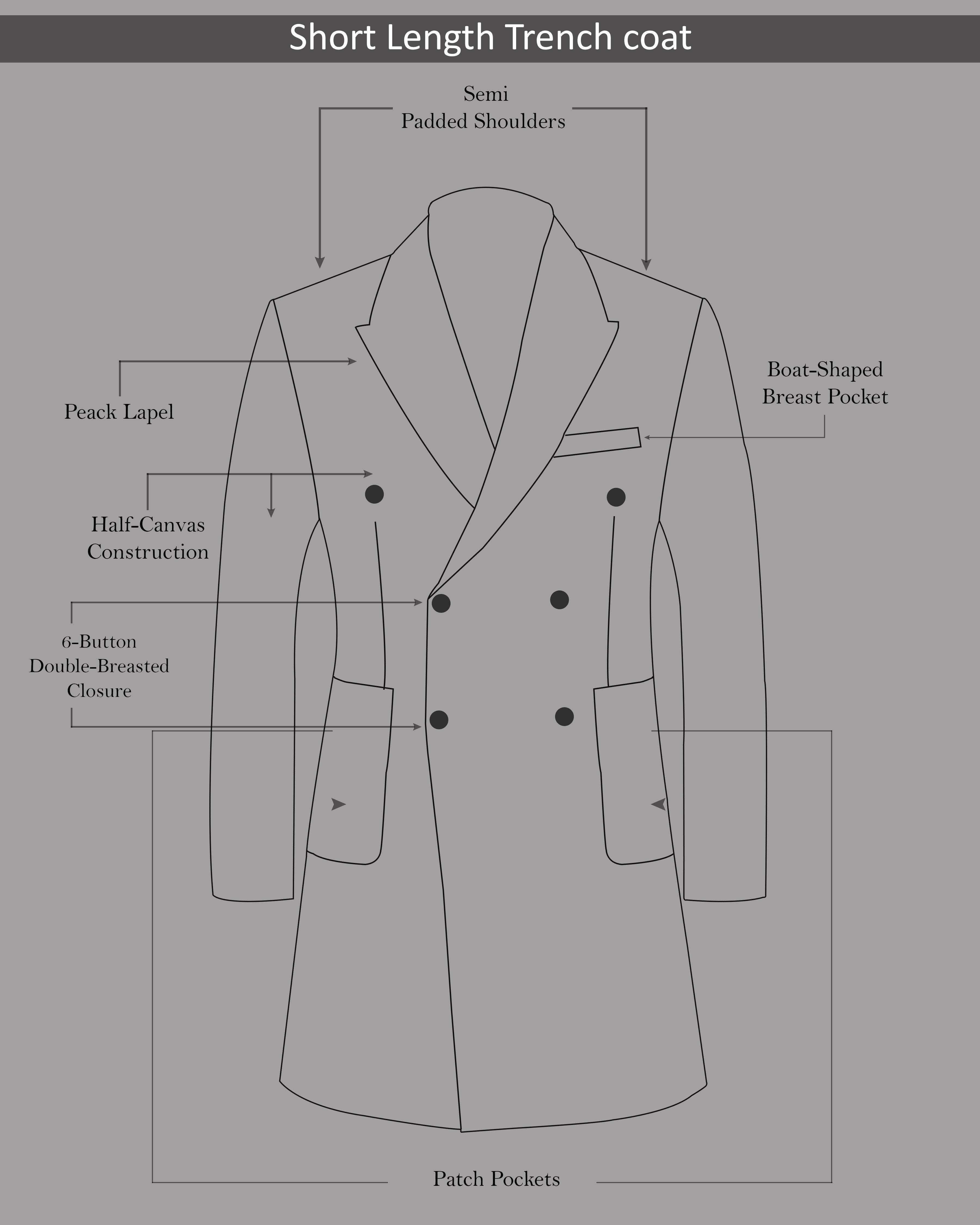 Sky Dobby Textured Wool Double Breasted Trench Coat with Pant  TCPT01DB-36,TCPT01DB-38,TCPT01DB-40,TCPT01DB-42,TCPT01DB-44,TCPT01DB-46,TCPT01DB-48,TCPT01DB-50,TCPT01DB-52,TCPT01DB-54,TCPT01DB-56,TCPT01DB-58,TCPT01DB-60