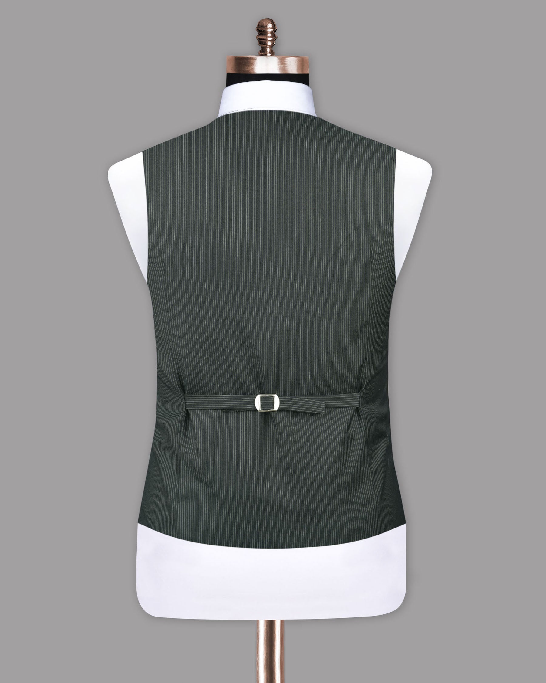 Gordons Gray Pinstriped Waistcoat