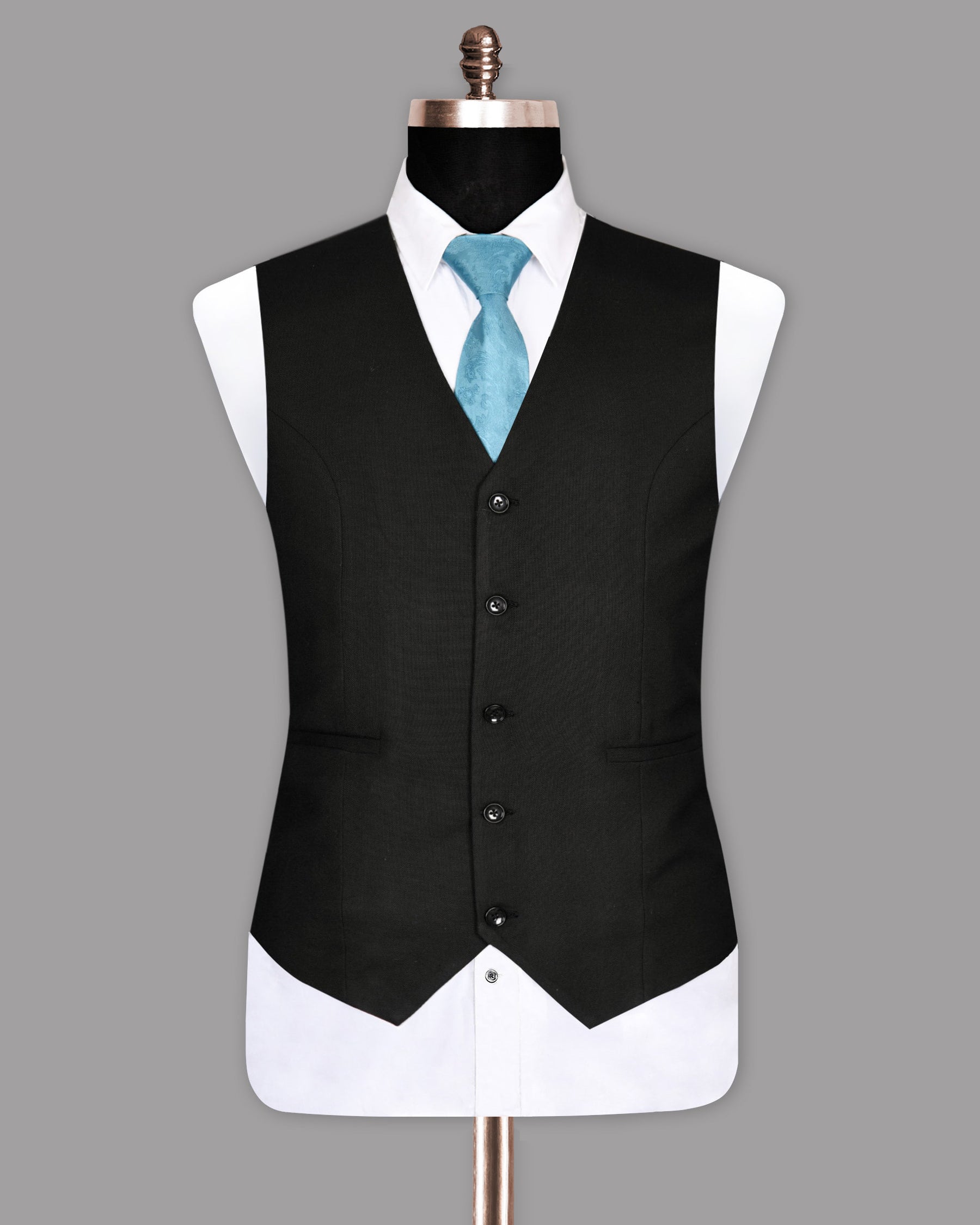 Jade Black Textured Waistcoat V1052-46, V1052-54, V1052-44, V1052-40, V1052-50, V1052-52, V1052-48, V1052-36, V1052-38, V1052-56, V1052-60, V1052-58, V1052-42