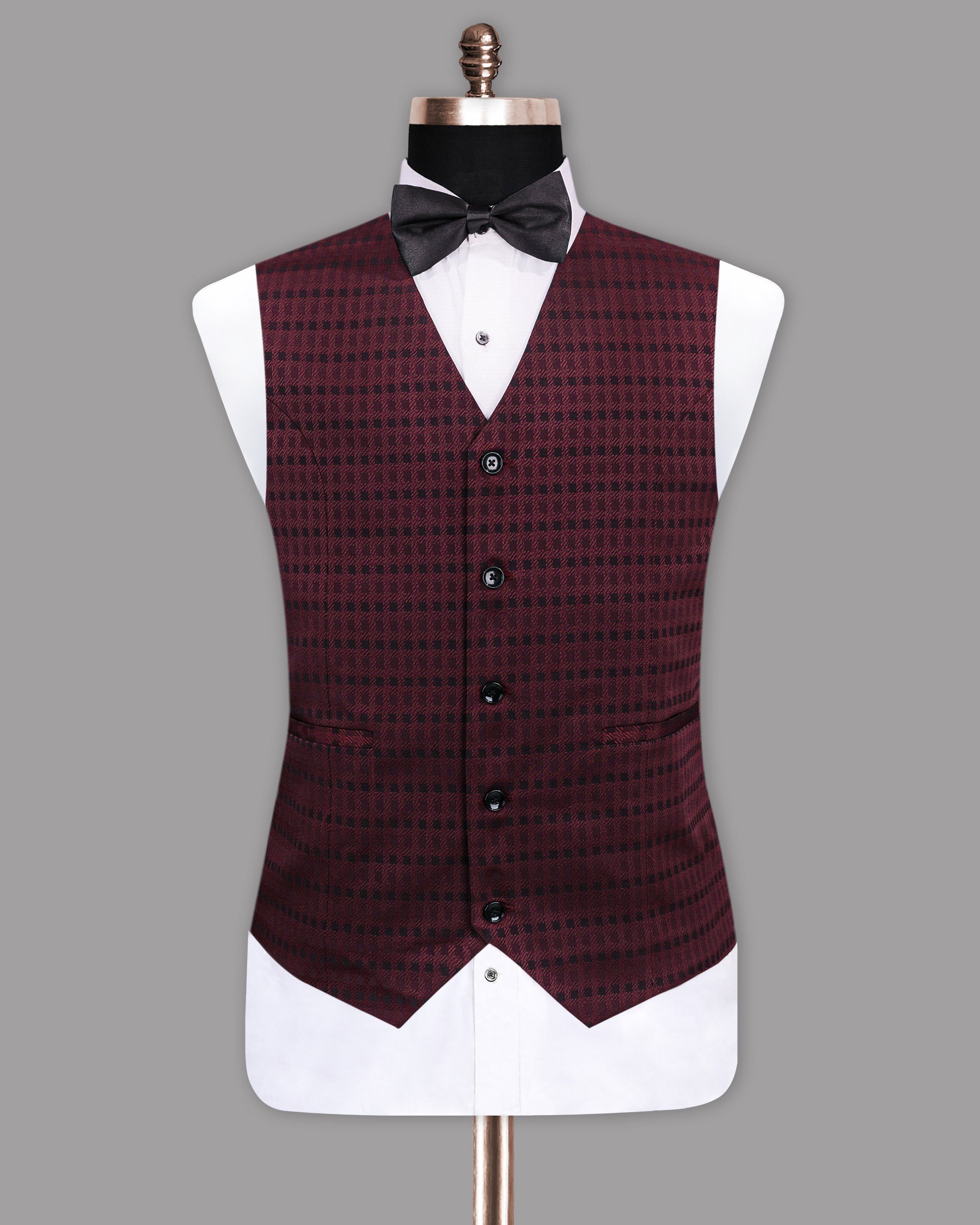 Cedar Jacquard Designer Waistcoat V1177-36, V1177-38, V1177-40, V1177-42, V1177-44, V1177-50, V1177-46, V1177-48, V1177-52, V1177-54, V1177-56, V1177-58, V1177-60