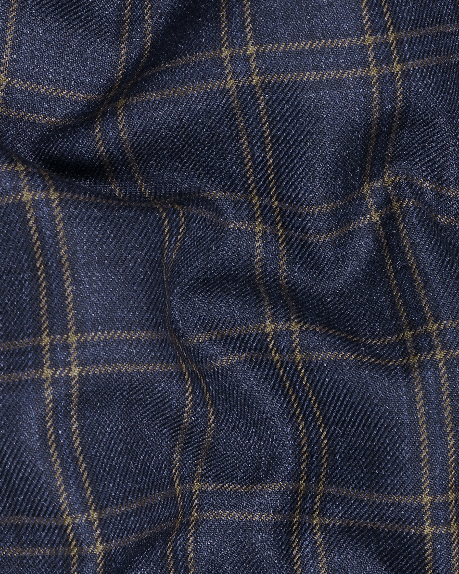 Martinique Blue Wool Rich Windowpane Waistcoat V1191-36, V1191-38, V1191-40, V1191-42, V1191-44, V1191-46, V1191-48, V1191-50, V1191-52, V1191-54, V1191-56, V1191-58, V1191-60