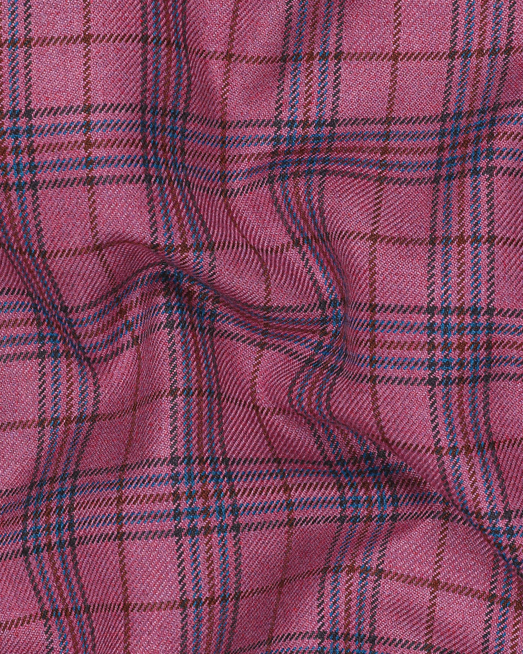 Tapestry Pink Checked Wool Rich Waistcoat V1196-36, V1196-38, V1196-40, V1196-42, V1196-44, V1196-46, V1196-48, V1196-50, V1196-52, V1196-54, V1196-56, V1196-58, V1196-60