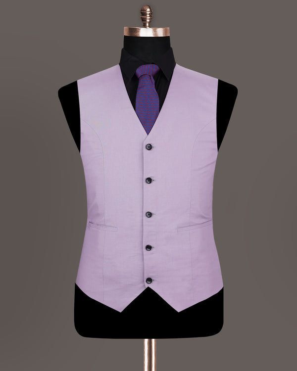 London Hue Lilac Premium Cotton Waistcoat V1198-36, V1198-38, V1198-40, V1198-42, V1198-44, V1198-46, V1198-48, V1198-50, V1198-52, V1198-54, V1198-56, V1198-58, V1198-60