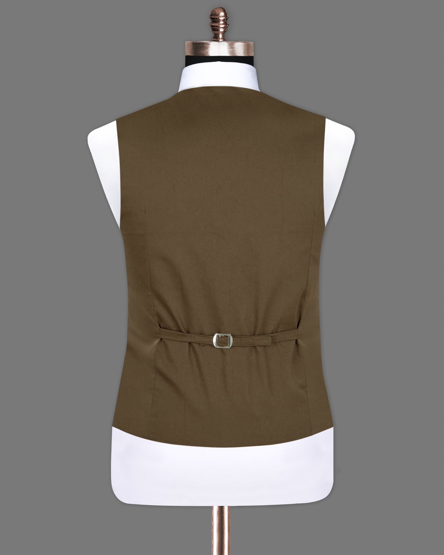 Hemlock Brown Premium Cotton Waistcoat V1256-36, V1256-38, V1256-40, V1256-44, V1256-58, V1256-42, V1256-46, V1256-48, V1256-50, V1256-52, V1256-54, V1256-56, V1256-60