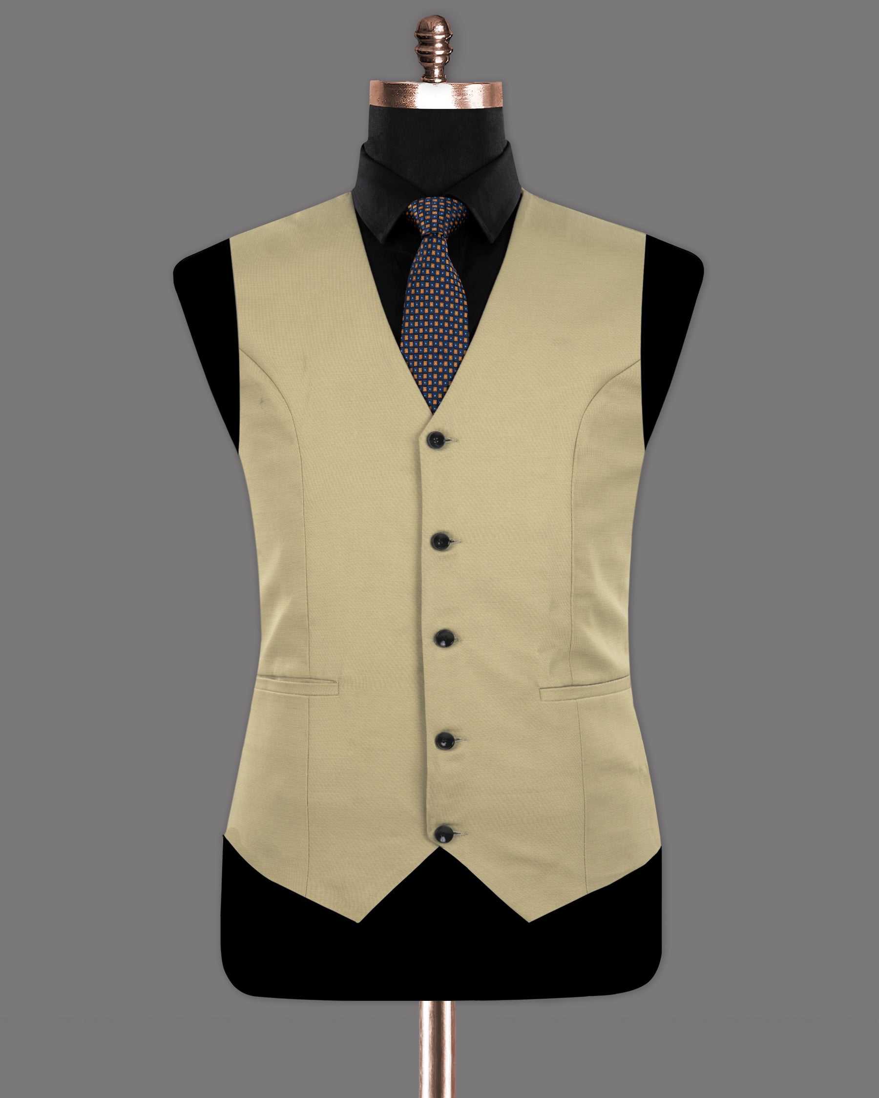 Hampton Cream Premium Cotton Waistcoat V1261-36, V1261-38, V1261-40, V1261-42, V1261-46, V1261-50, V1261-44, V1261-48, V1261-52, V1261-54, V1261-56, V1261-58, V1261-60