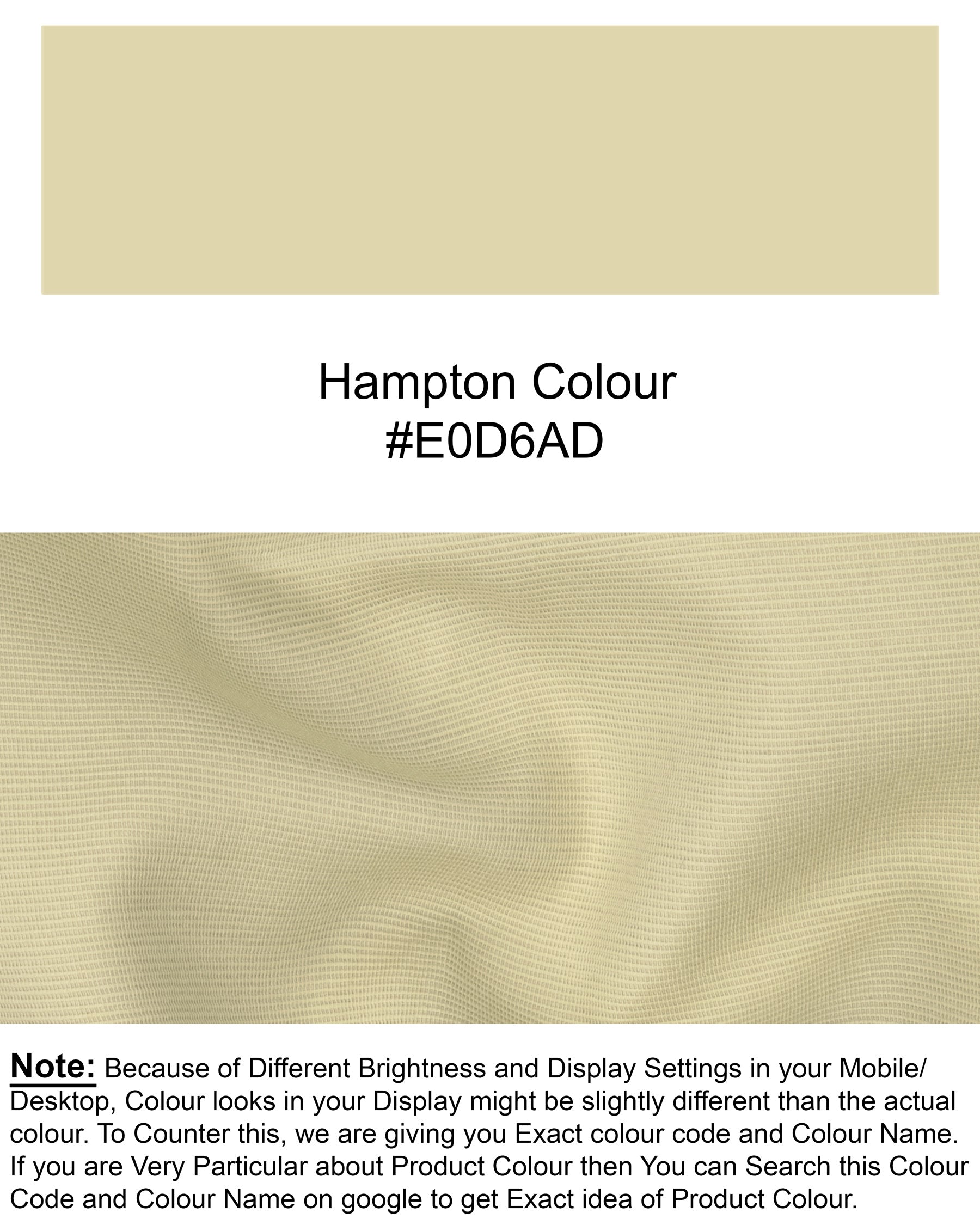 Hampton Cream Premium Cotton Waistcoat V1261-36, V1261-38, V1261-40, V1261-42, V1261-46, V1261-50, V1261-44, V1261-48, V1261-52, V1261-54, V1261-56, V1261-58, V1261-60