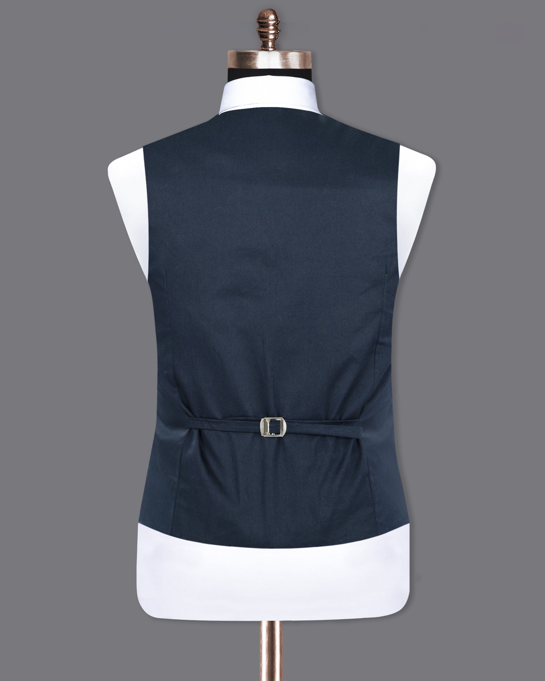 Outer Space Blue Premium Cotton Waistcoat V1262-36, V1262-38, V1262-40, V1262-42, V1262-44, V1262-46, V1262-48, V1262-50, V1262-52, V1262-54, V1262-56, V1262-58, V1262-60