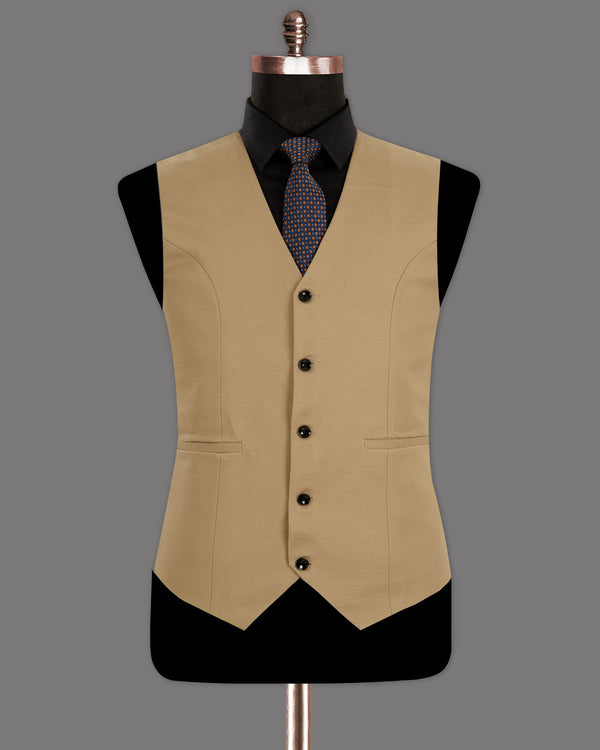 Mongoose Cream Stretchable Premium Cotton Waistcoat V1266-36, V1266-38, V1266-40, V1266-42, V1266-44, V1266-46, V1266-48, V1266-50, V1266-52, V1266-54, V1266-56, V1266-58, V1266-60