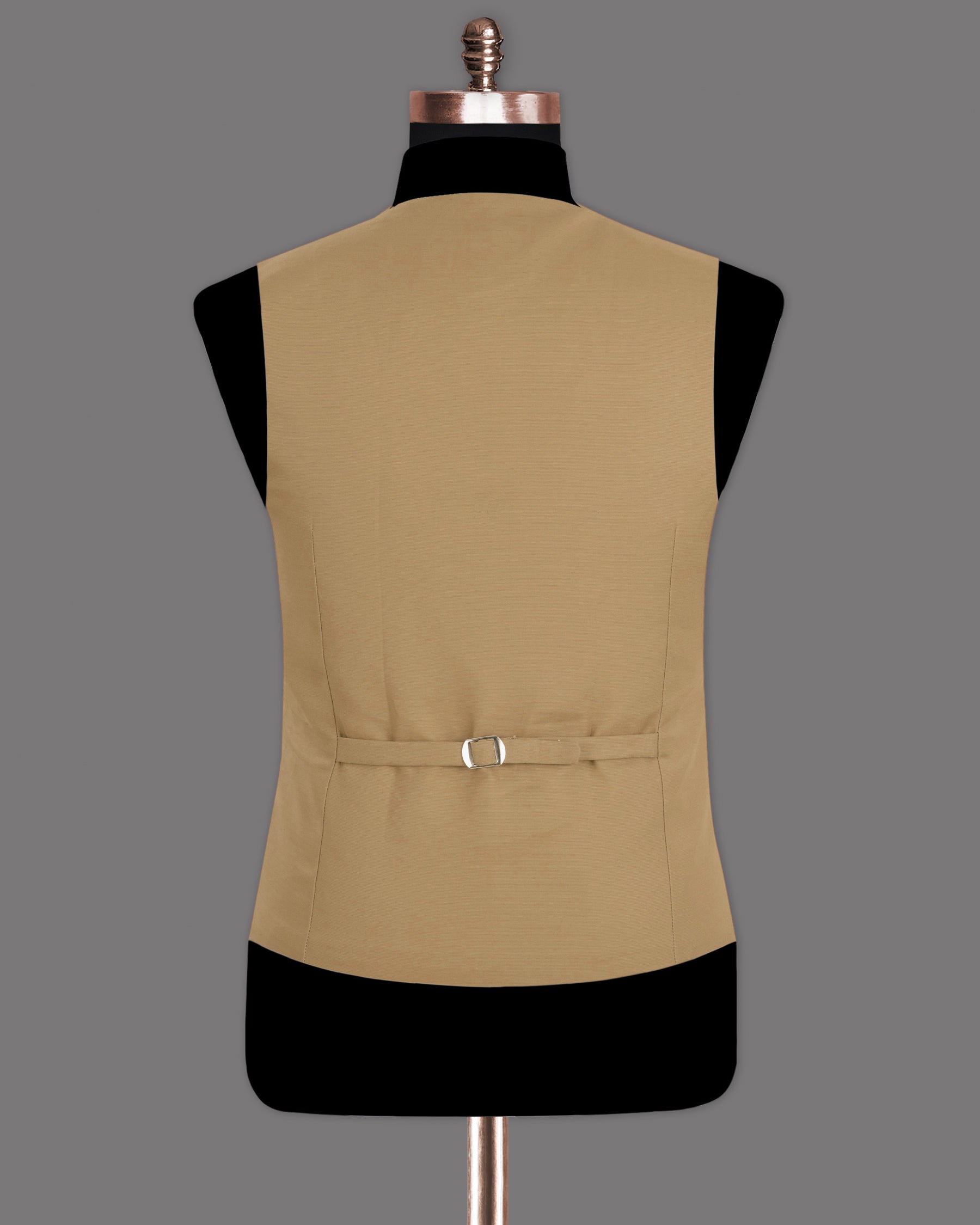 Mongoose Cream Stretchable Premium Cotton Waistcoat V1266-36, V1266-38, V1266-40, V1266-42, V1266-44, V1266-46, V1266-48, V1266-50, V1266-52, V1266-54, V1266-56, V1266-58, V1266-60