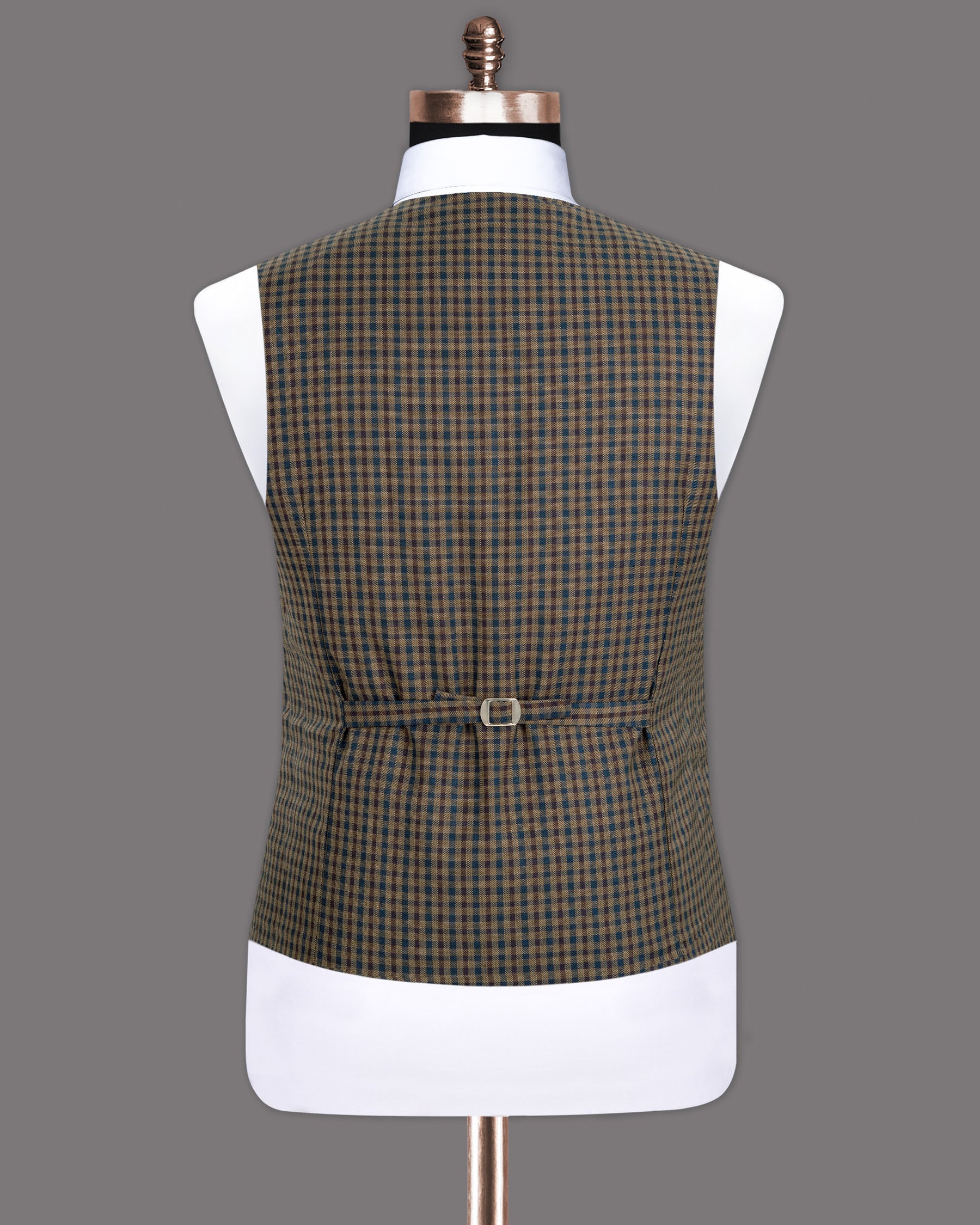 Givry and Blumine Gingham Woolrich Waistcoat V1277-36, V1277-38, V1277-40, V1277-42, V1277-44, V1277-46, V1277-48, V1277-50, V1277-52, V1277-54, V1277-56, V1277-58, V1277-60