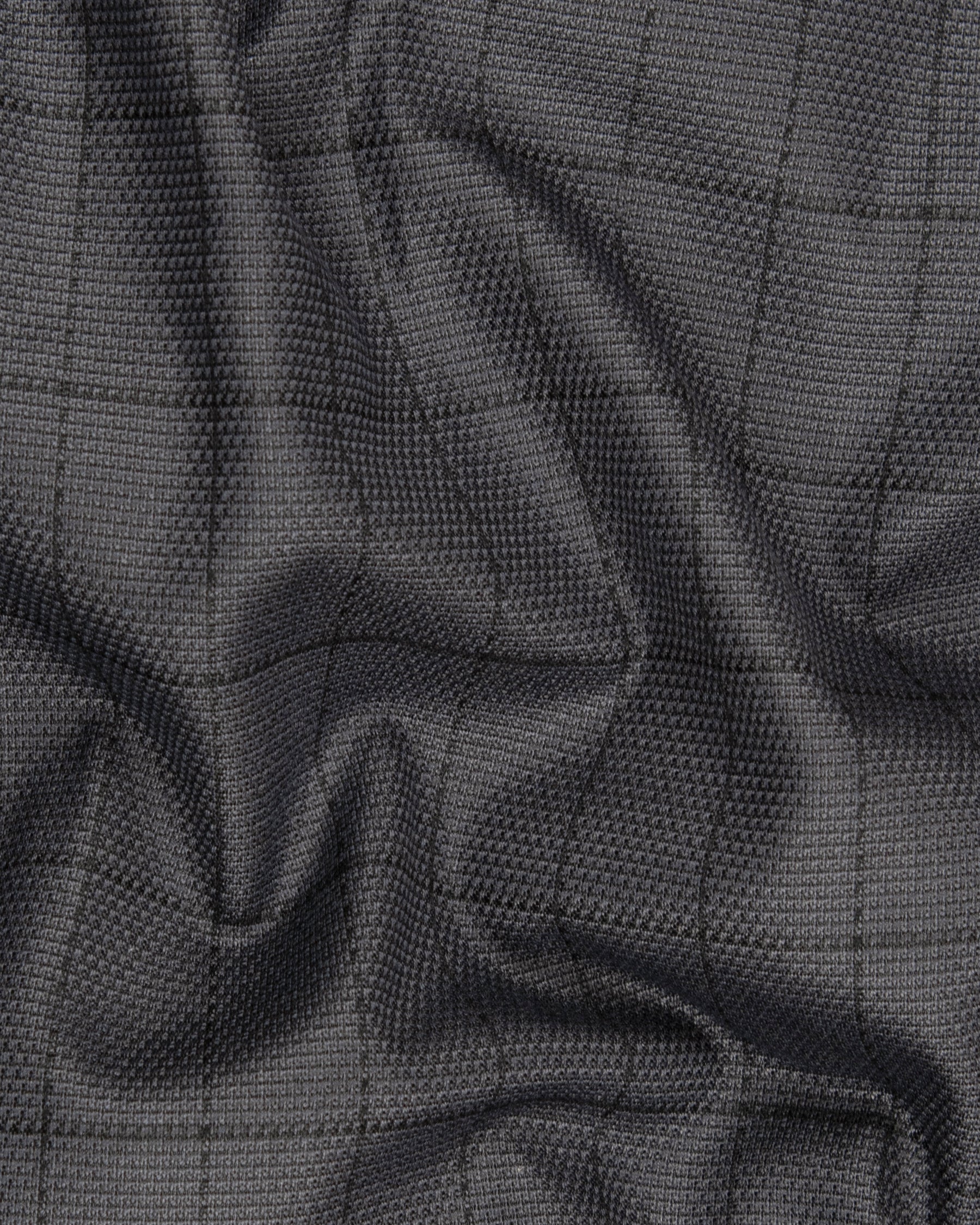 Fuscous Gray Windowpane Wool Rich Waistcoat V1282-36, V1282-38, V1282-40, V1282-42, V1282-44, V1282-46, V1282-48, V1282-50, V1282-52, V1282-54, V1282-56, V1282-58, V1282-60
