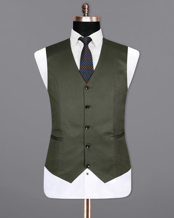 Millbrook Green Premium Cotton Waistcoat V1297-36, V1297-46, V1297-38, V1297-54, V1297-56, V1297-40, V1297-42, V1297-44, V1297-48, V1297-50, V1297-52, V1297-58, V1297-60