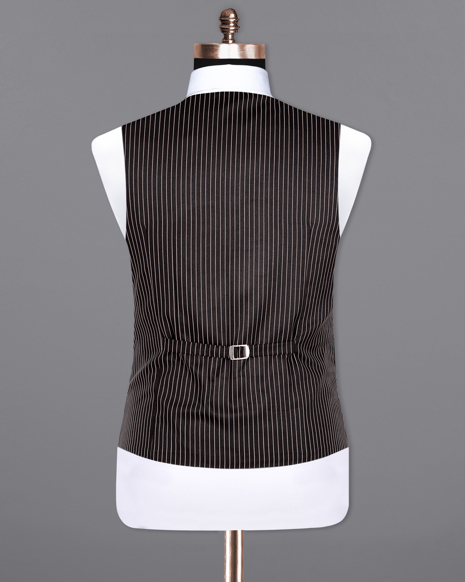 Dune with Swiss Grey Striped Wool Rich Waistcoat