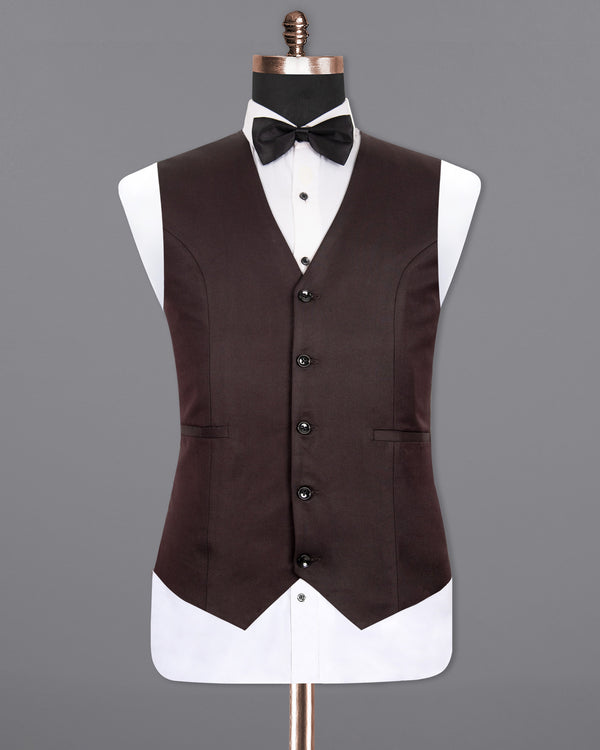 Aubergine Wool Rich Waistcoat V1306-36, V1306-38, V1306-42, V1306-50, V1306-52, V1306-58, V1306-40, V1306-44, V1306-46, V1306-48, V1306-54, V1306-56, V1306-60