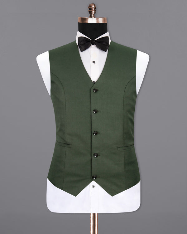 Nandor Green Wool Rich Waistcoat V1307-36, V1307-38, V1307-40, V1307-42, V1307-44, V1307-46, V1307-48, V1307-52, V1307-50, V1307-54, V1307-56, V1307-60, V1307-58