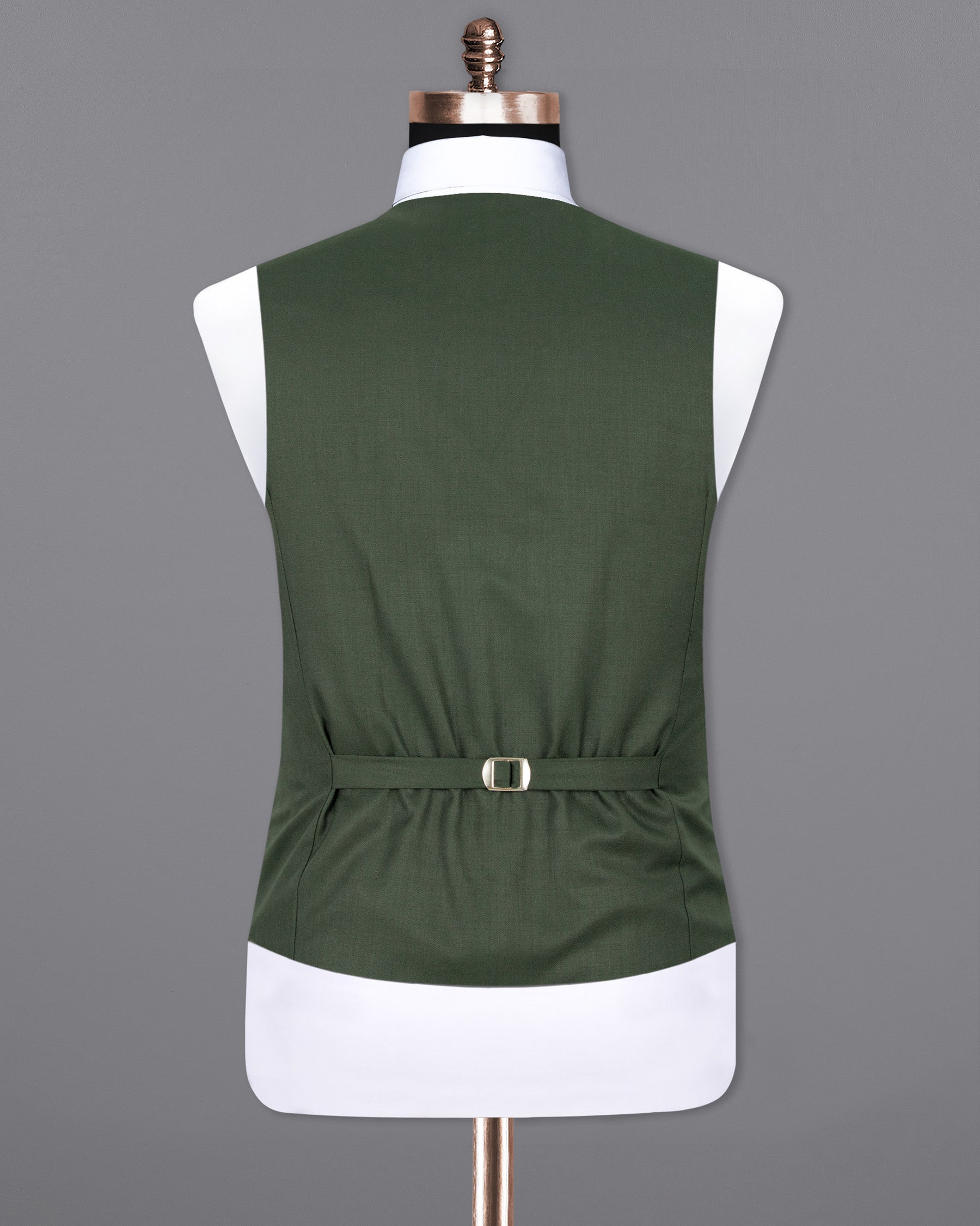 Nandor Green Wool Rich Waistcoat