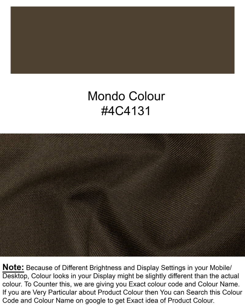 Mondo Brown  Premium Cotton Waistcoat V1312-36, V1312-38, V1312-40, V1312-42, V1312-44, V1312-46, V1312-48, V1312-50, V1312-52, V1312-54, V1312-56, V1312-58, V1312-60