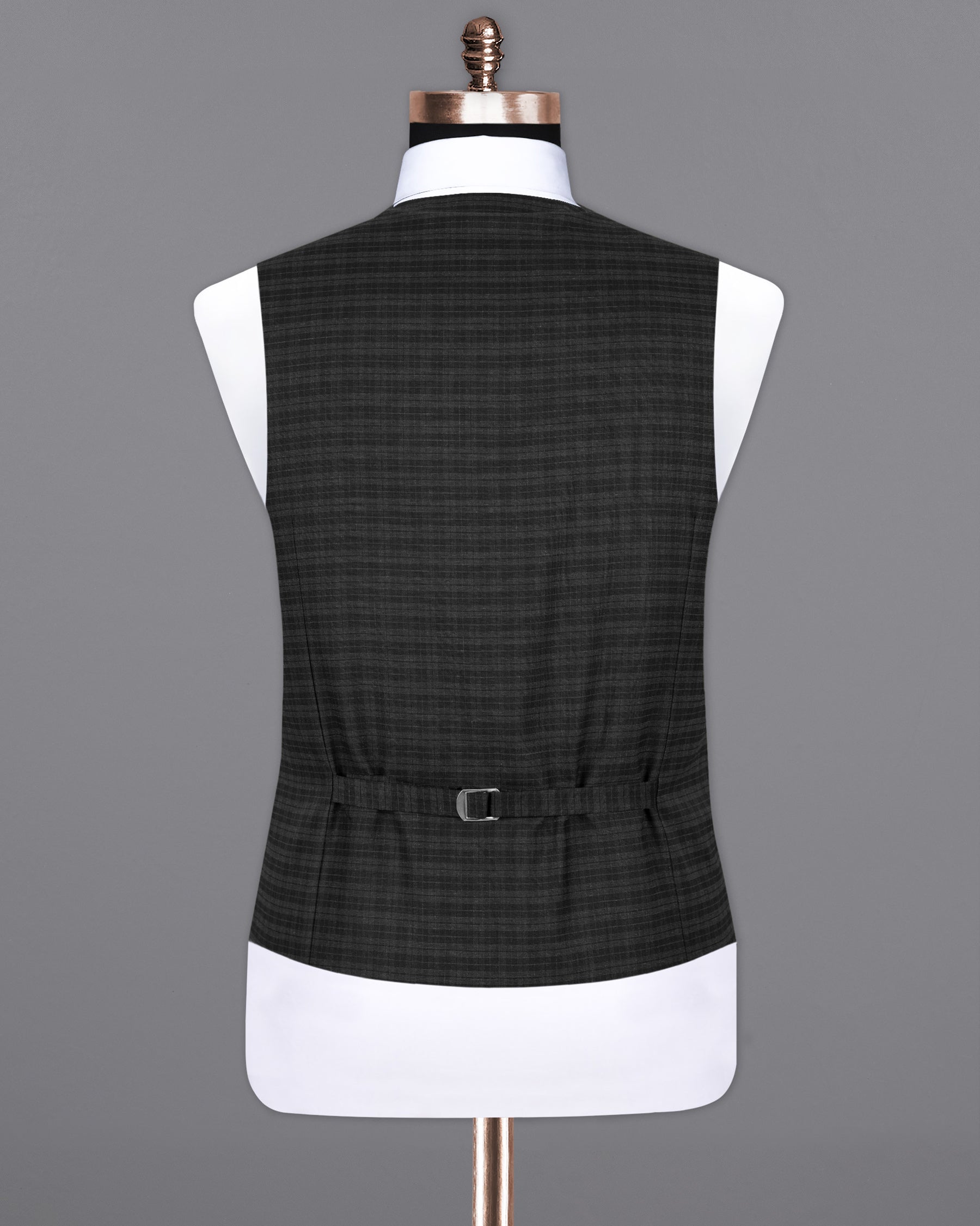Mine Shaft Black  Wool Rich Waistcoat