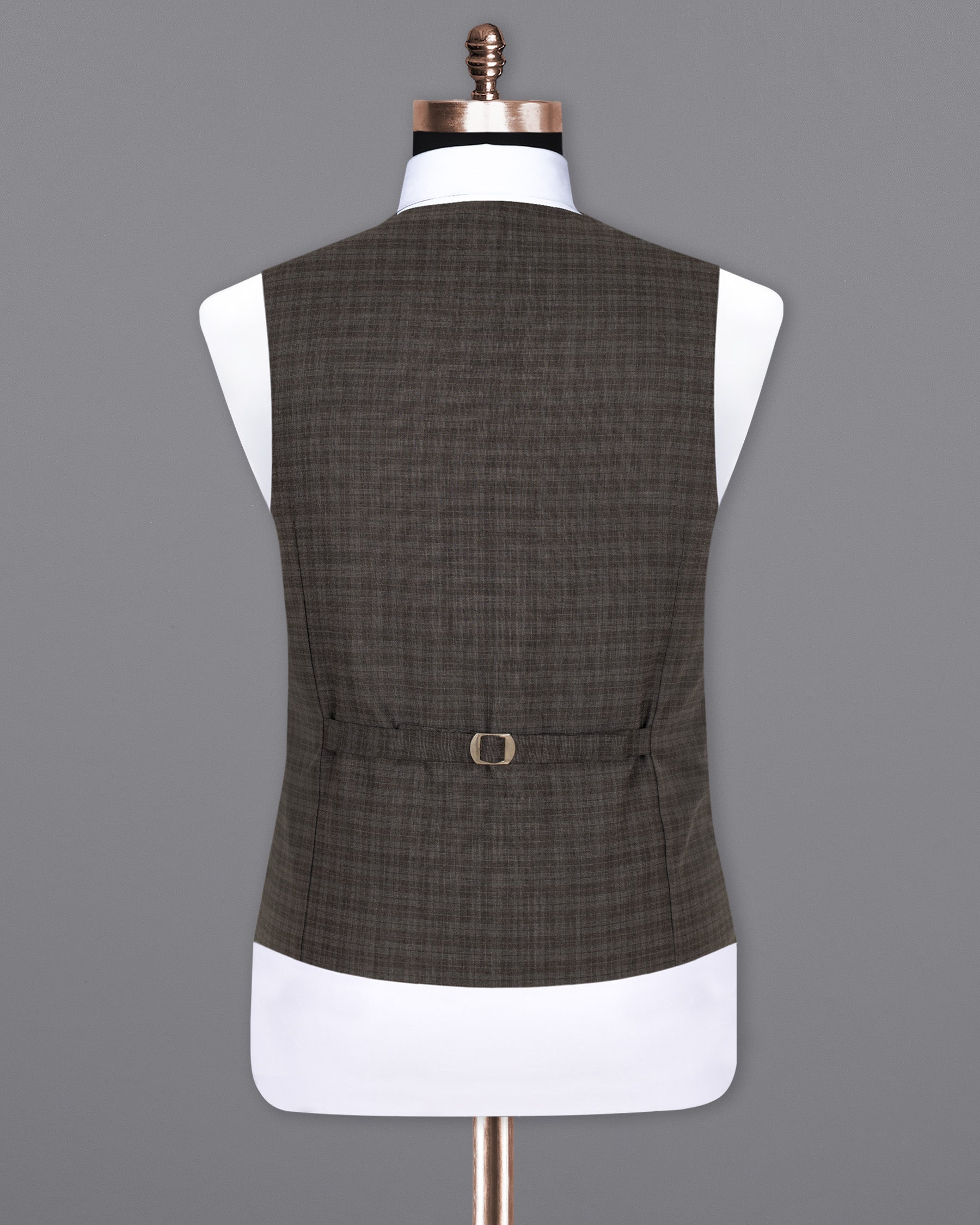 Birch Brown   Wool Rich Waistcoat